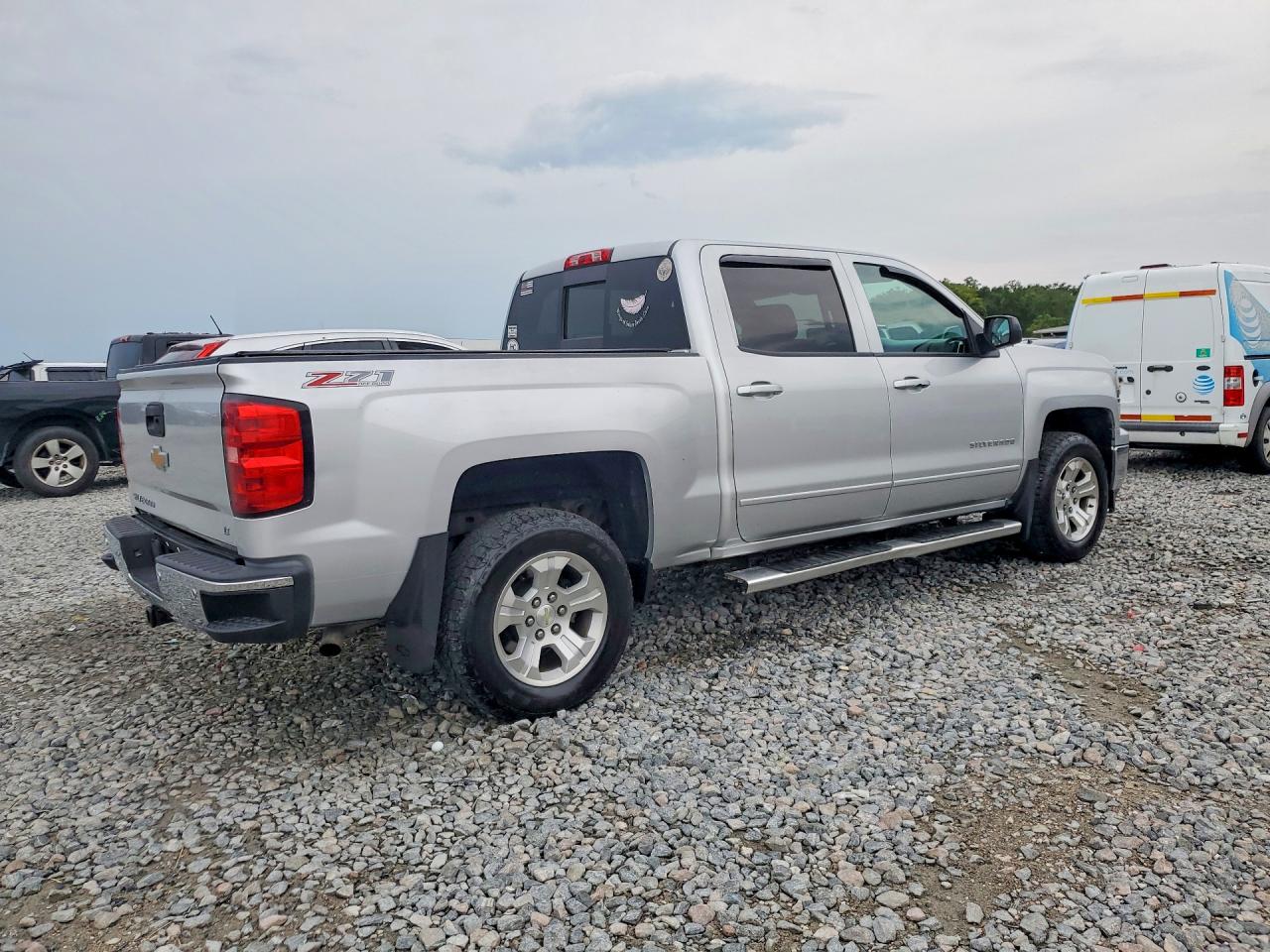 2015 Chevrolet Silverado K1500 Lt Silver vin: 3GCUKREC2FG115299