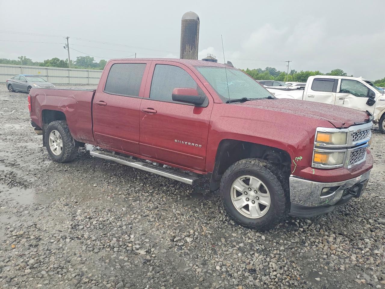 2015 Chevrolet Silverado K1500 Lt Burgundy vin: 3GCUKREC2FG208016