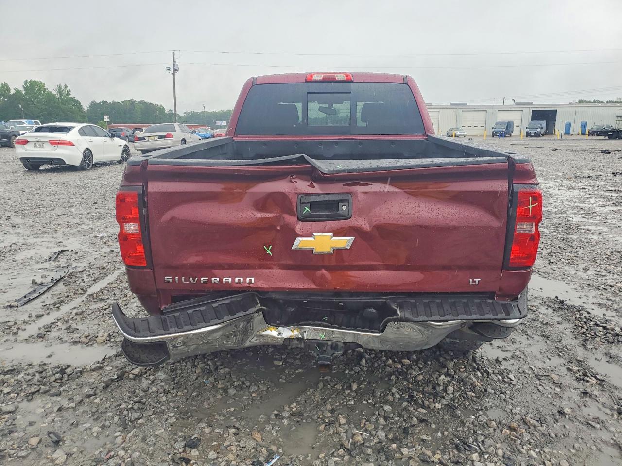 2015 Chevrolet Silverado K1500 Lt Burgundy vin: 3GCUKREC2FG208016