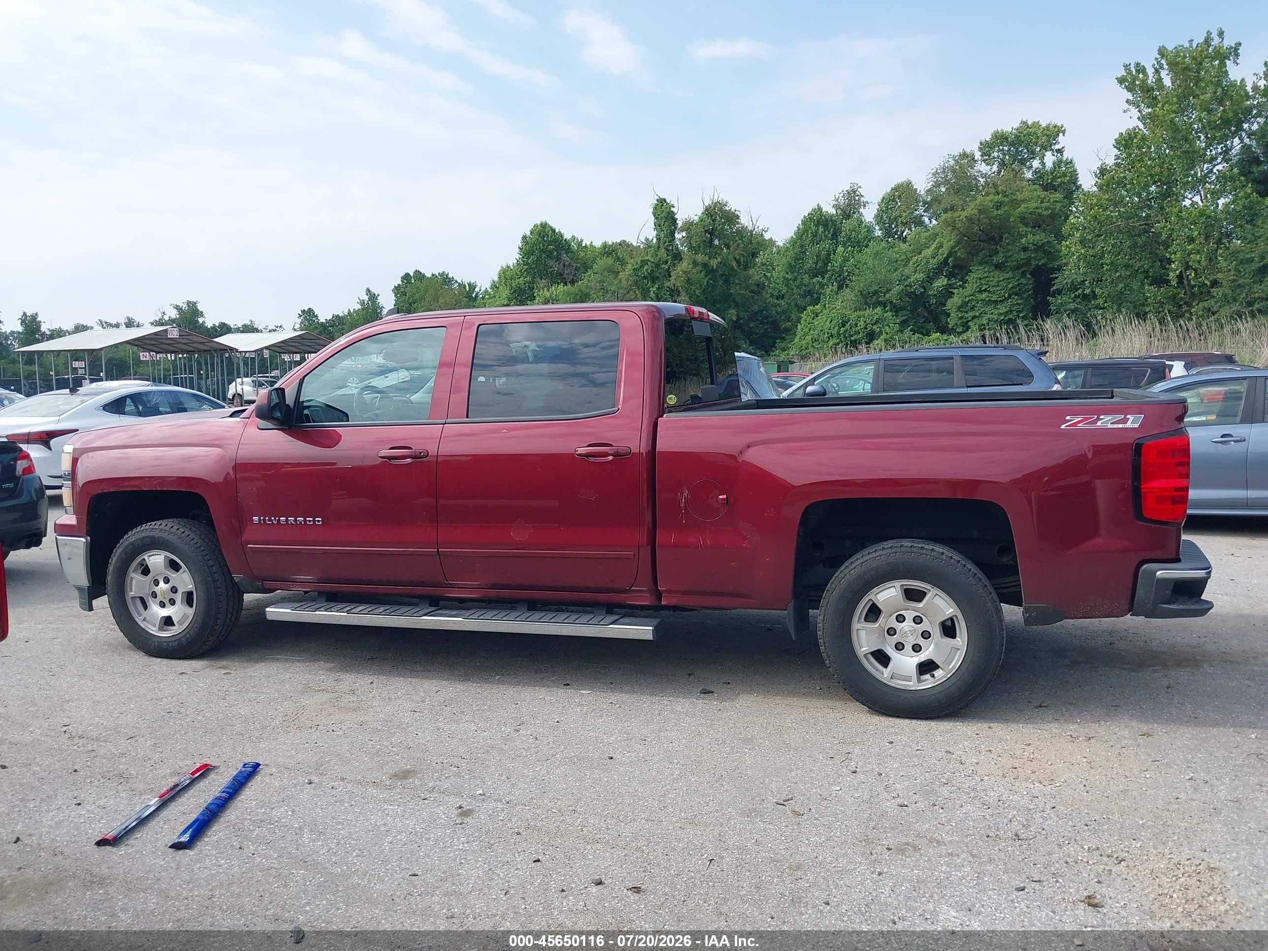 2015 Chevrolet Silverado 1500 Lt Burgundy vin: 3GCUKREC2FG226807