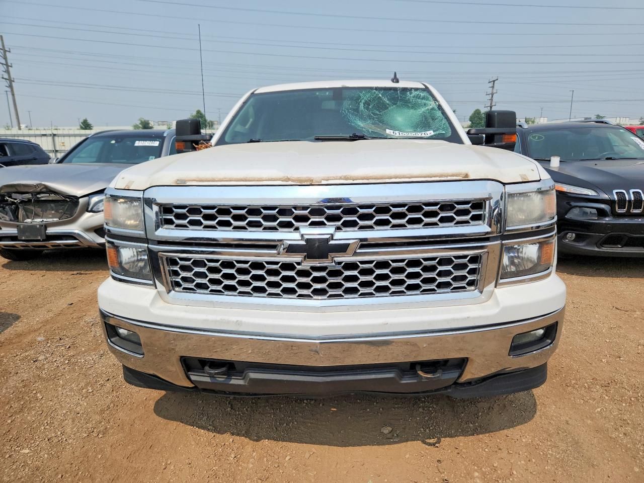 2015 Chevrolet Silverado K1500 Lt Белый vin: 3GCUKREC2FG228086