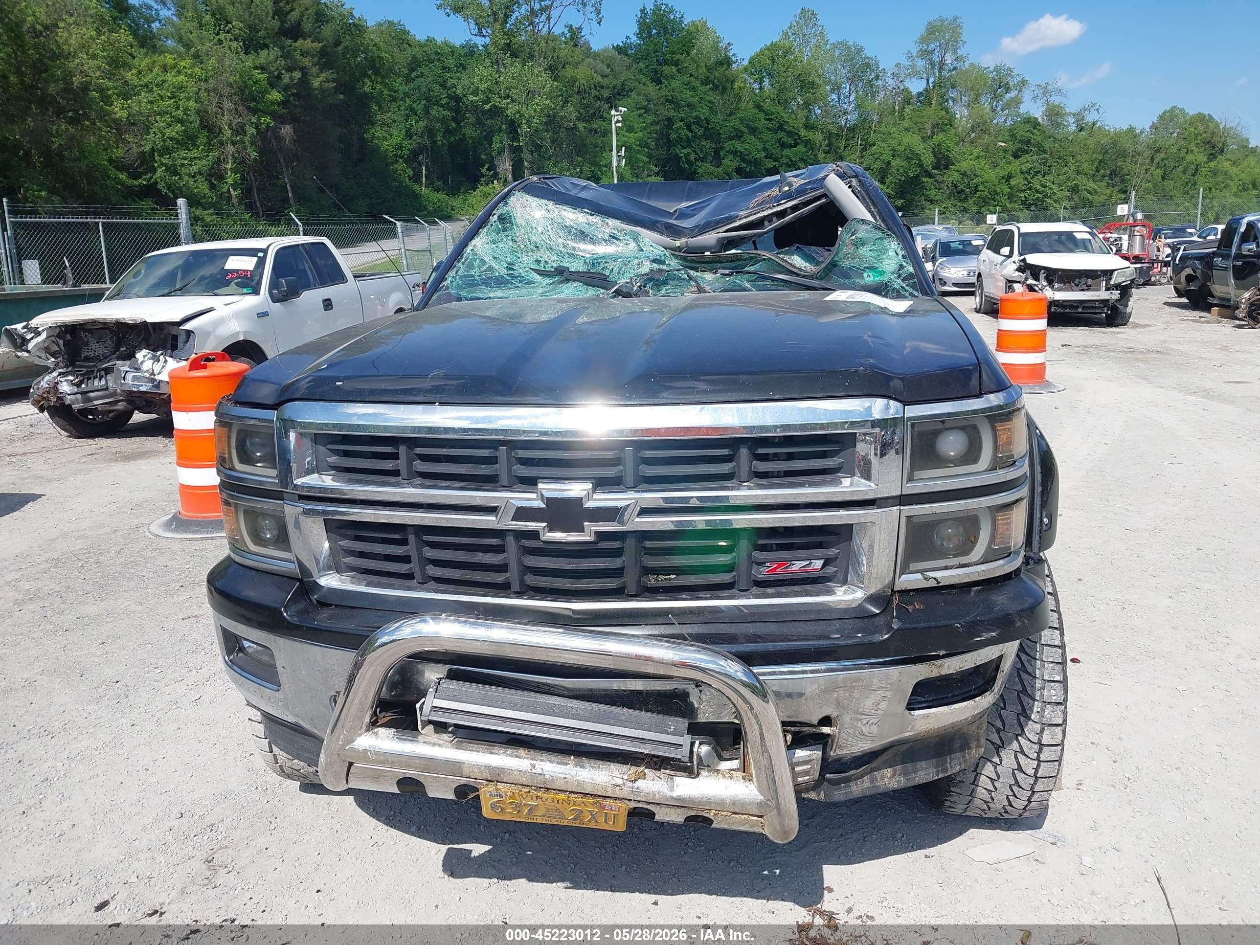2015 Chevrolet Silverado 1500 2lt Black vin: 3GCUKREC2FG342721