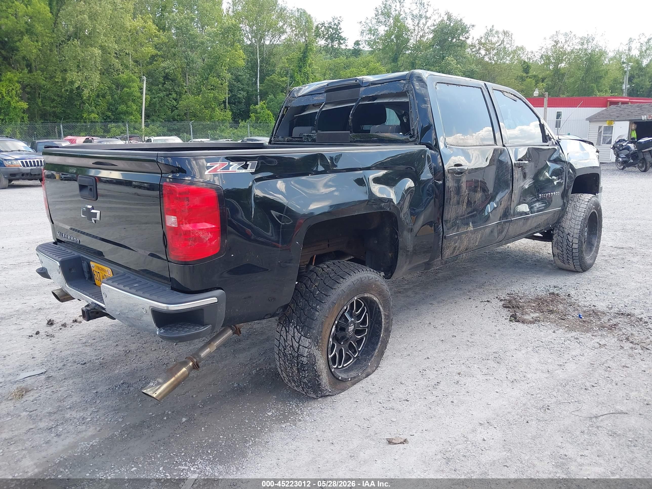 2015 Chevrolet Silverado 1500 2lt Black vin: 3GCUKREC2FG342721