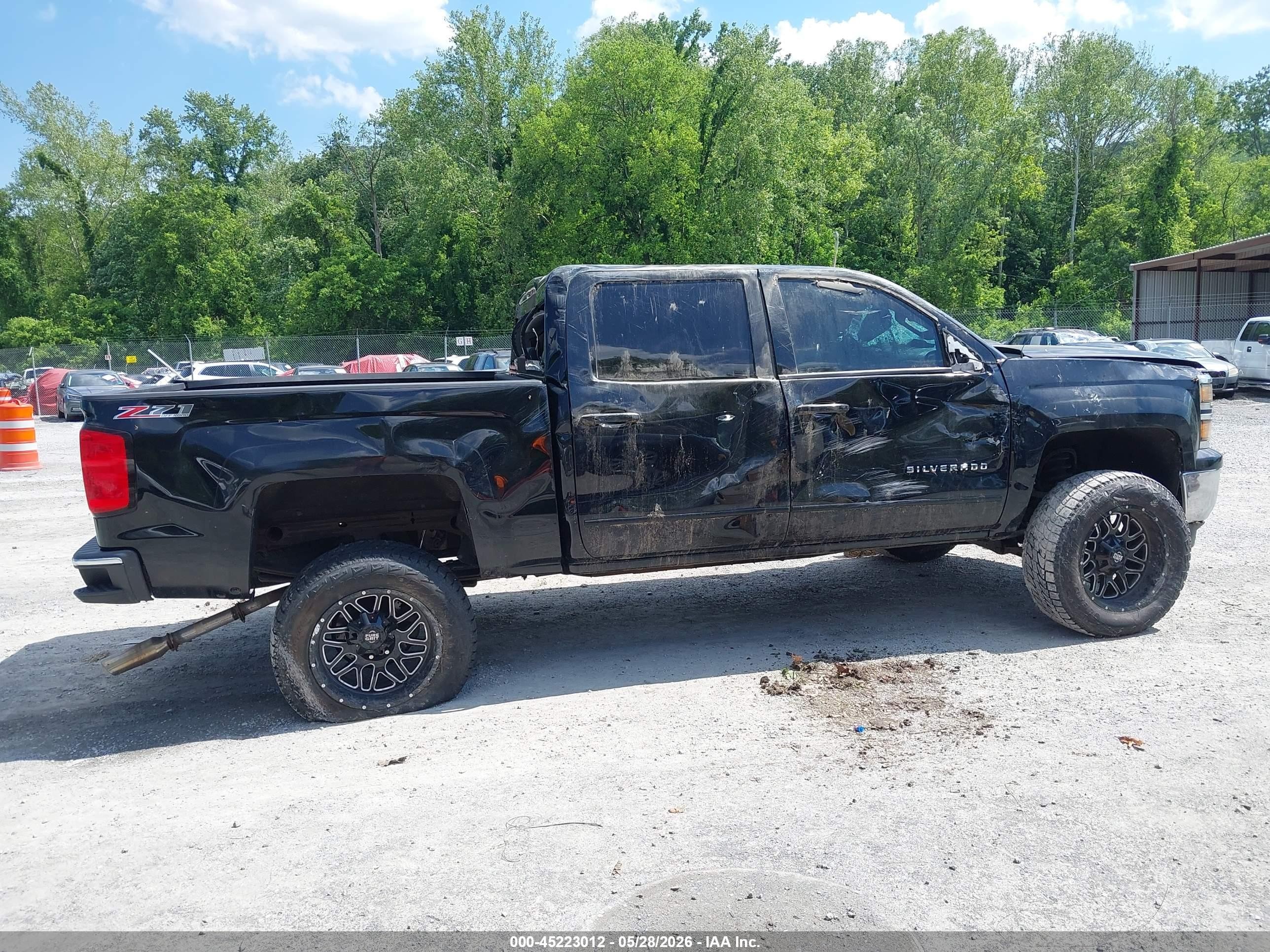 2015 Chevrolet Silverado 1500 2lt Black vin: 3GCUKREC2FG342721