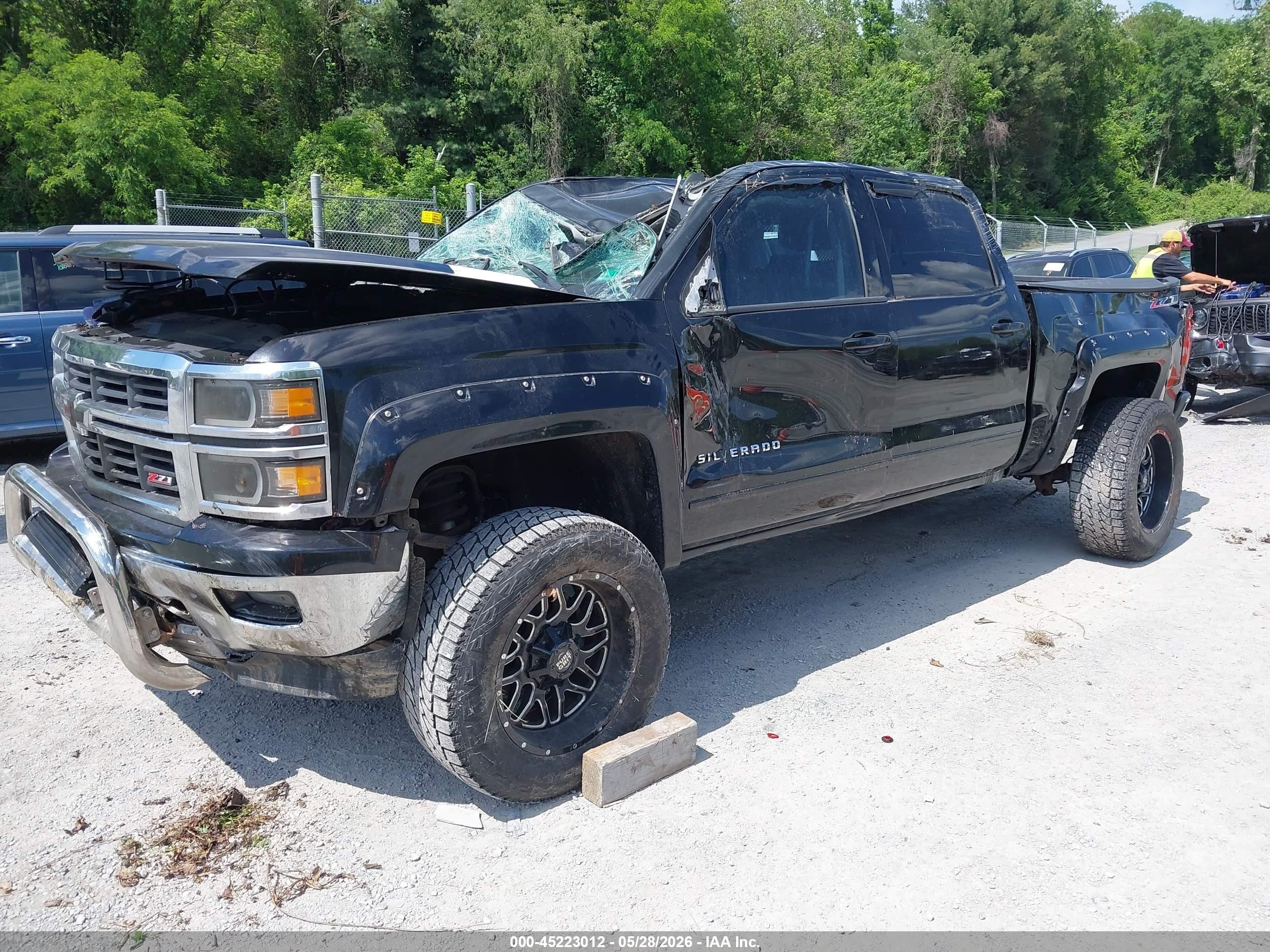 2015 Chevrolet Silverado 1500 2lt Black vin: 3GCUKREC2FG342721