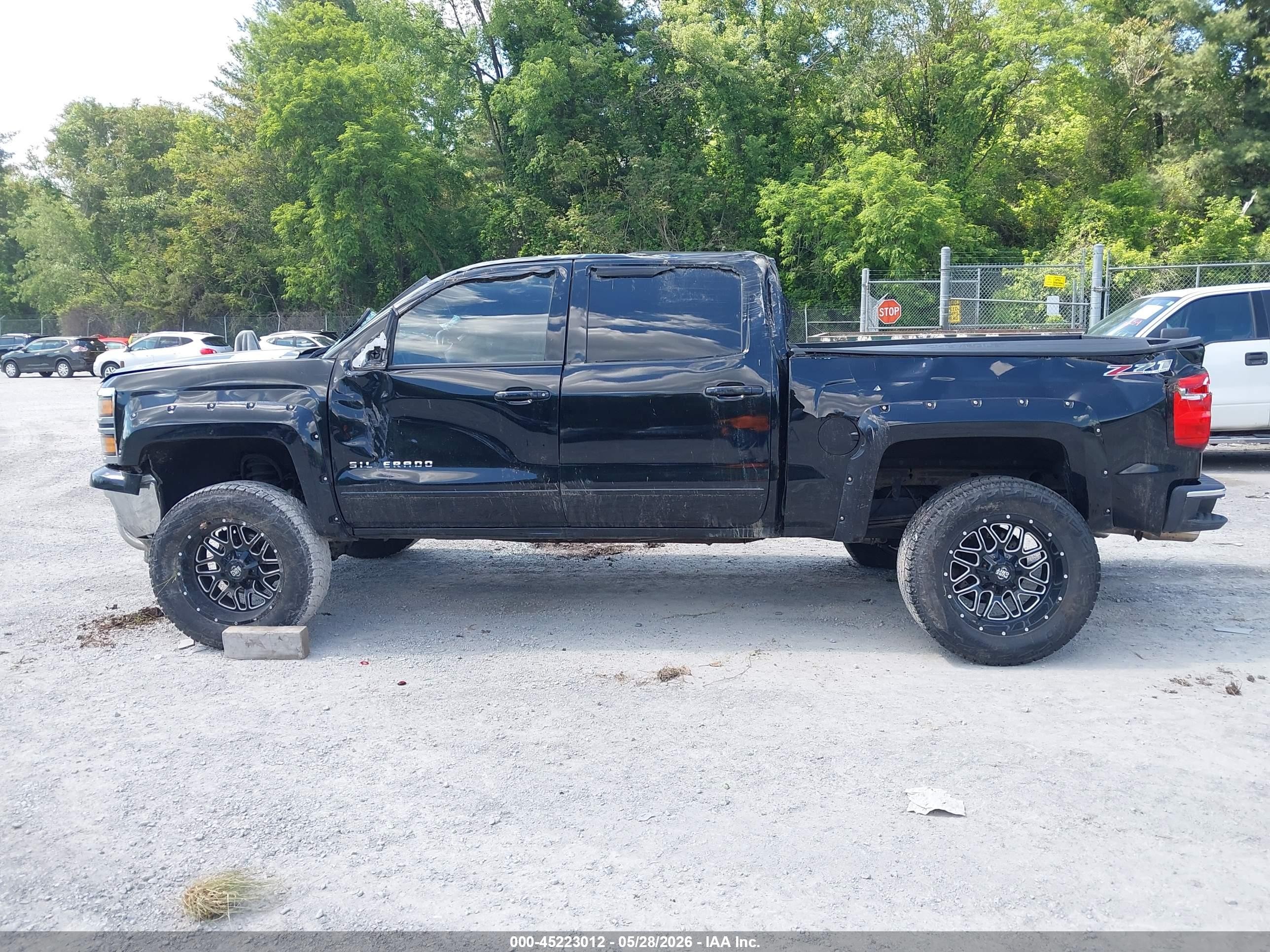 2015 Chevrolet Silverado 1500 2lt Black vin: 3GCUKREC2FG342721
