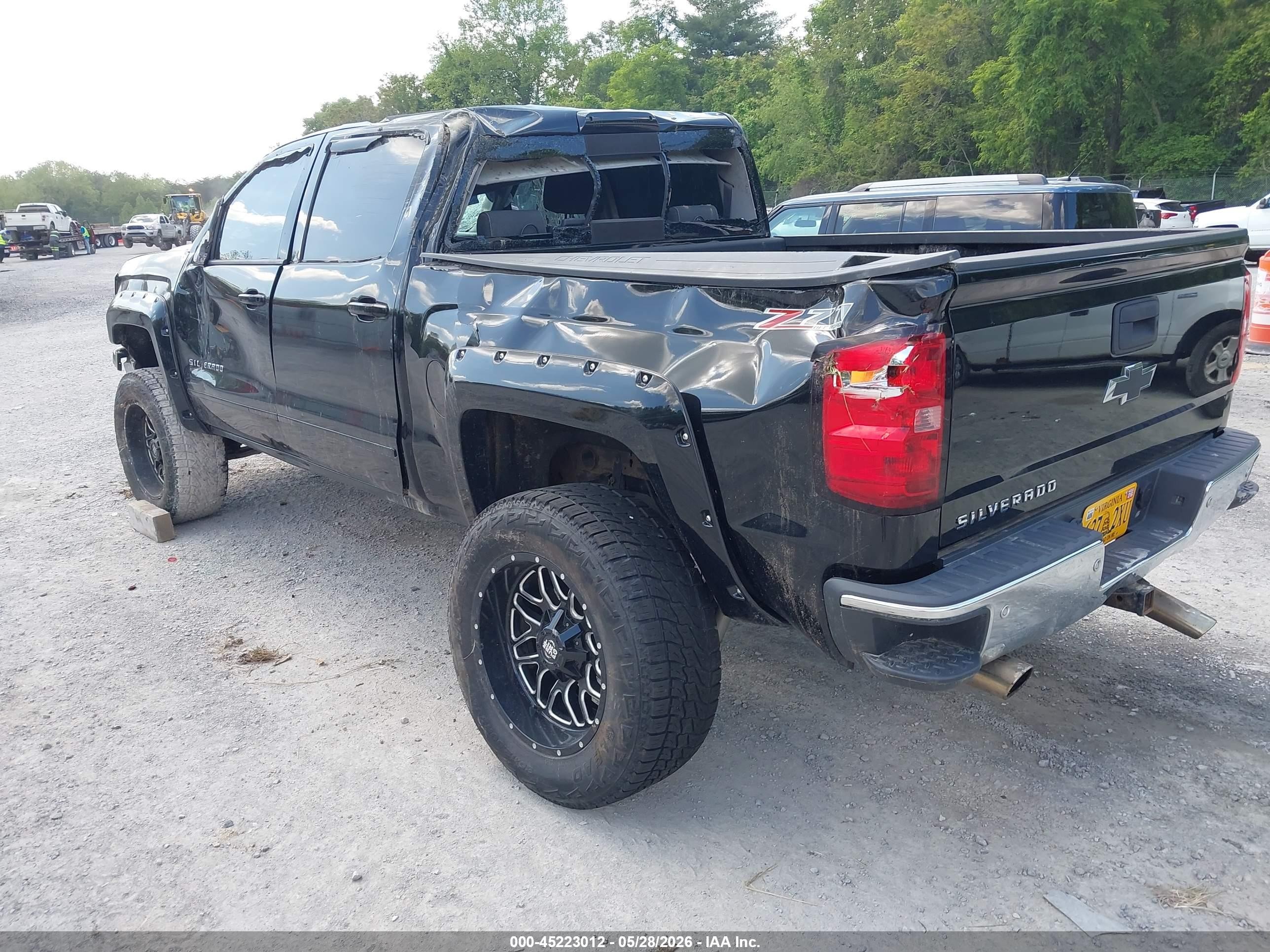 2015 Chevrolet Silverado 1500 2lt Black vin: 3GCUKREC2FG342721
