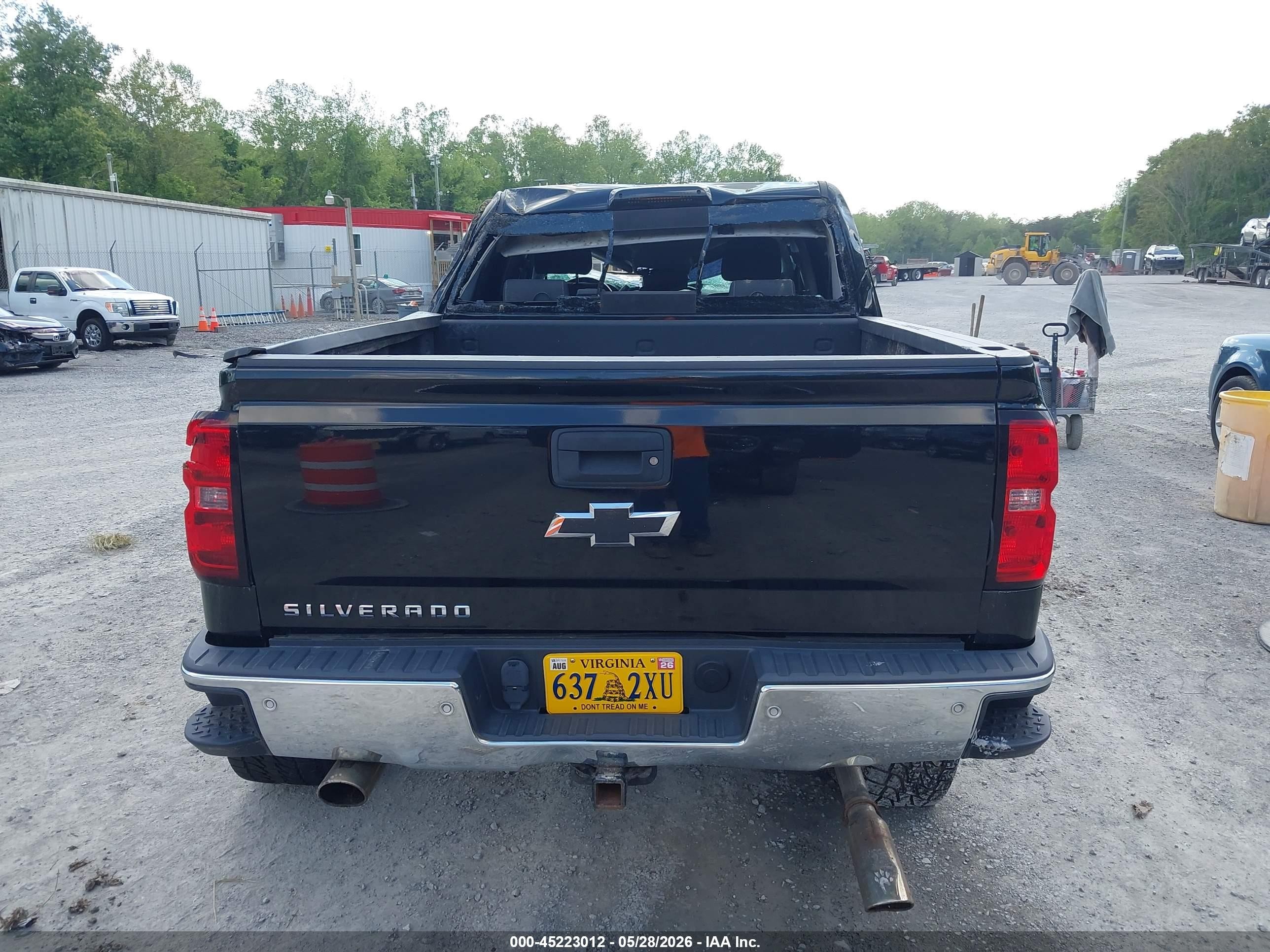 2015 Chevrolet Silverado 1500 2lt Black vin: 3GCUKREC2FG342721