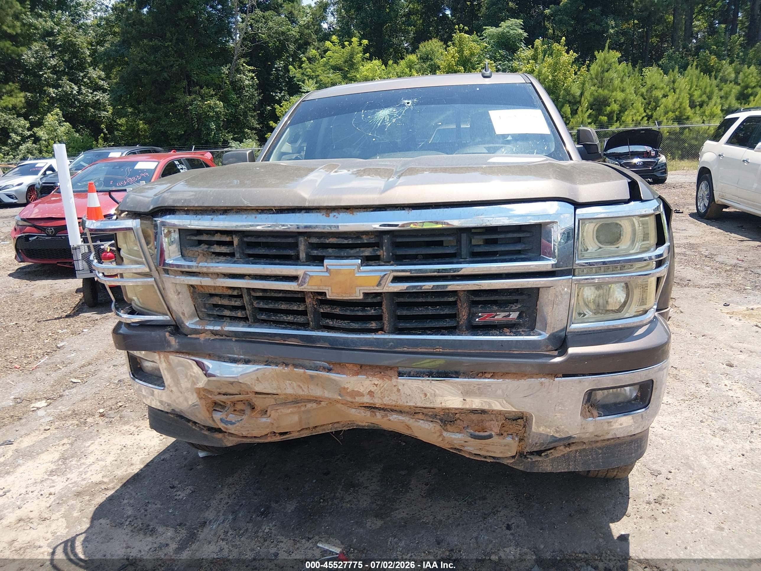2015 Chevrolet Silverado 1500 Lt Brown vin: 3GCUKREC2FG399369