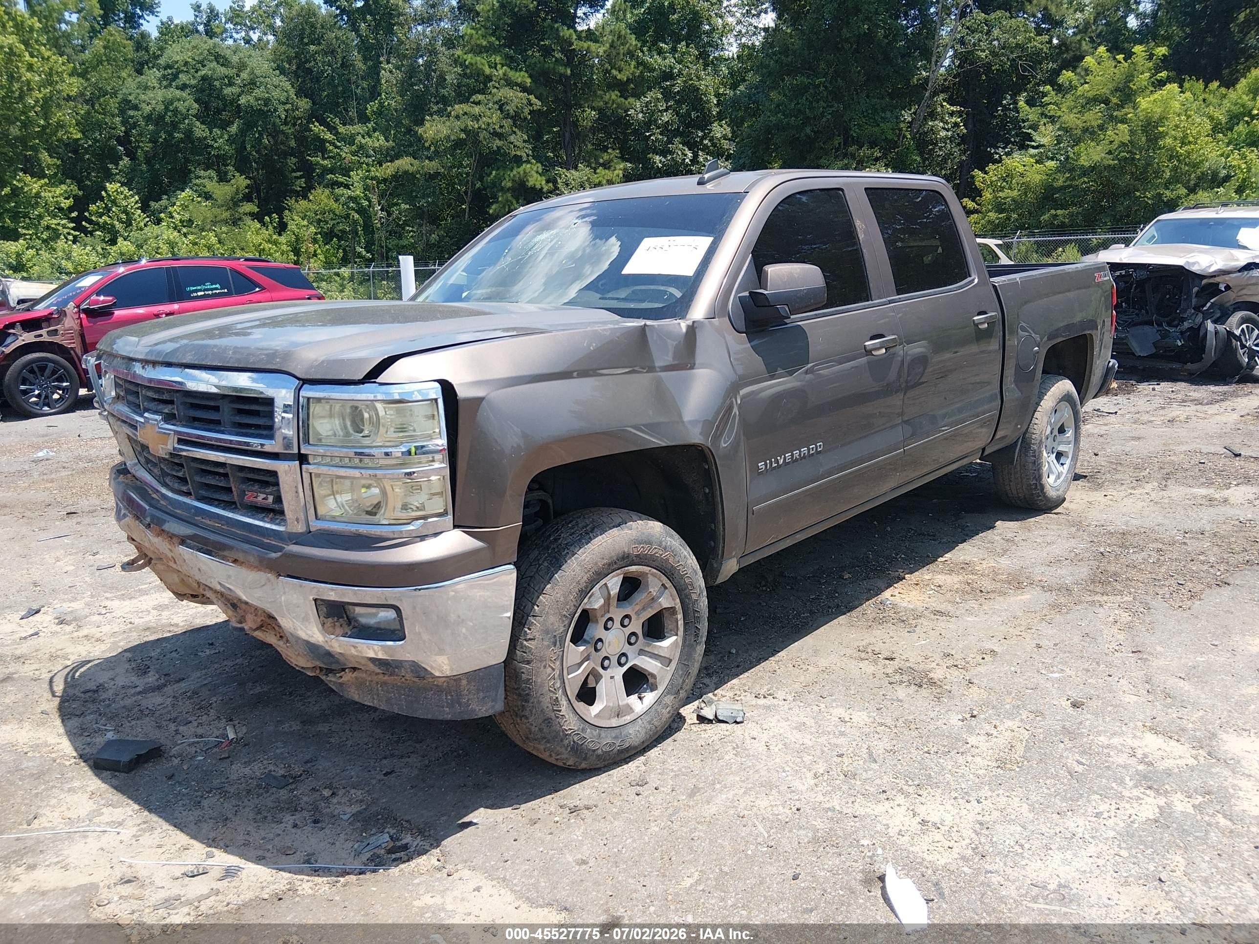 2015 Chevrolet Silverado 1500 Lt Brown vin: 3GCUKREC2FG399369