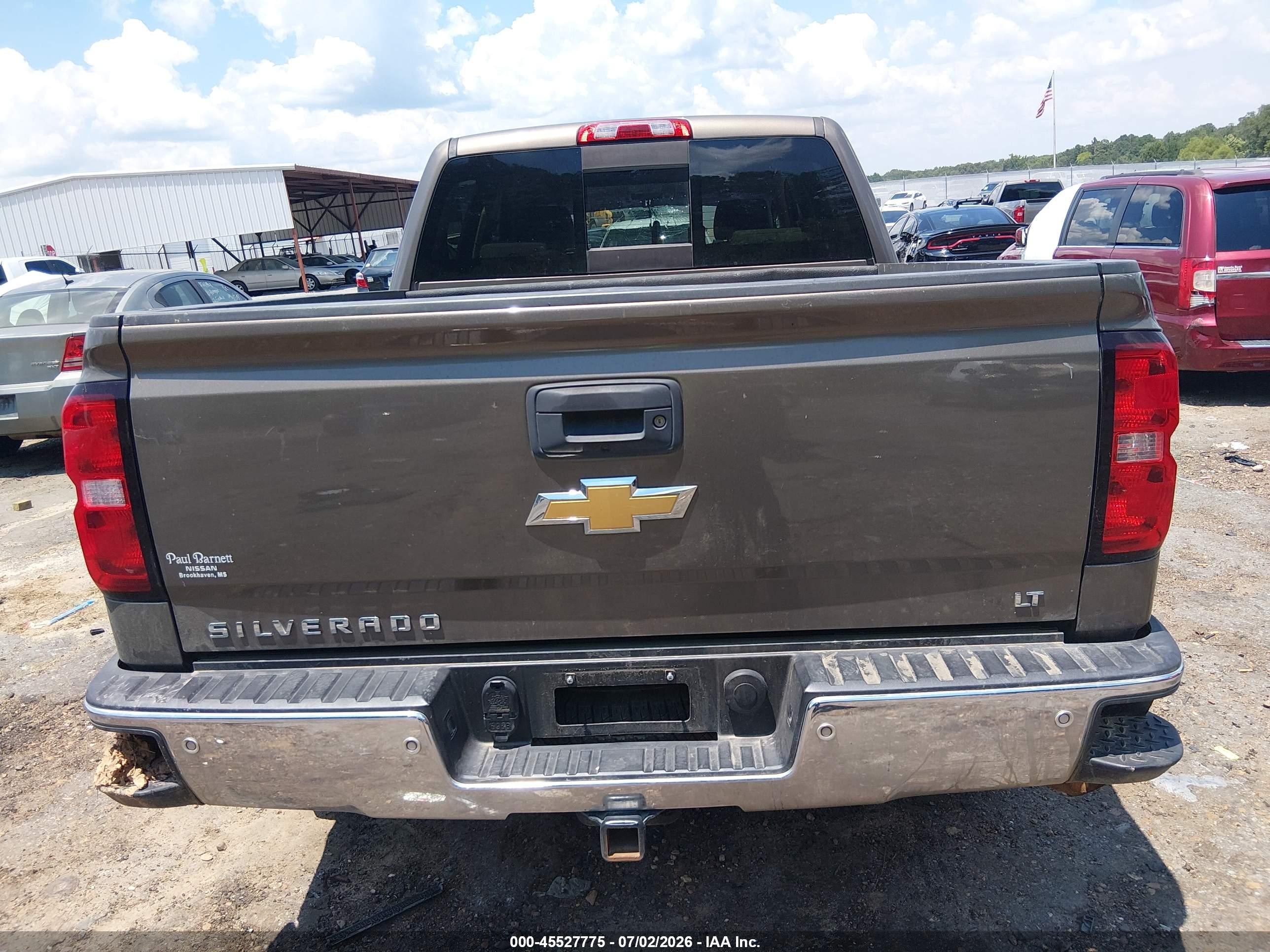 2015 Chevrolet Silverado 1500 Lt Brown vin: 3GCUKREC2FG399369