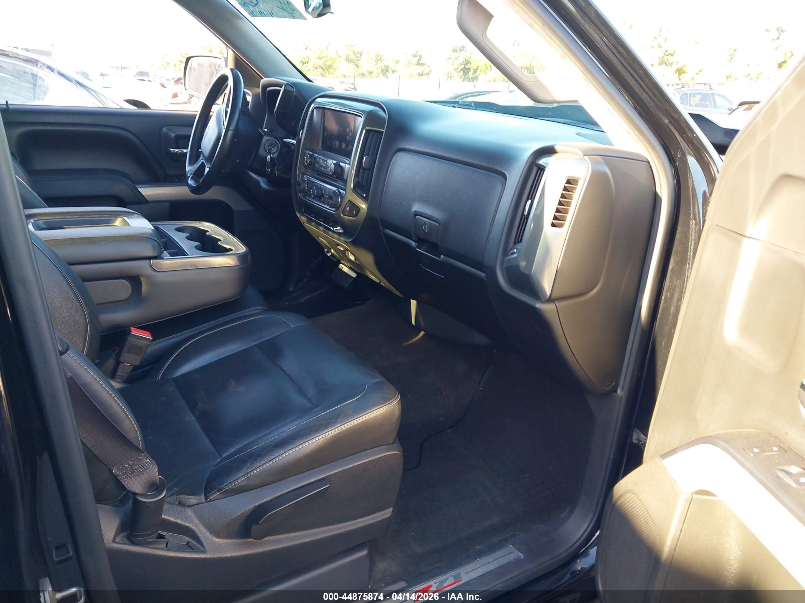 2015 Chevrolet Silverado 1500 2lt Black vin: 3GCUKREC2FG404179