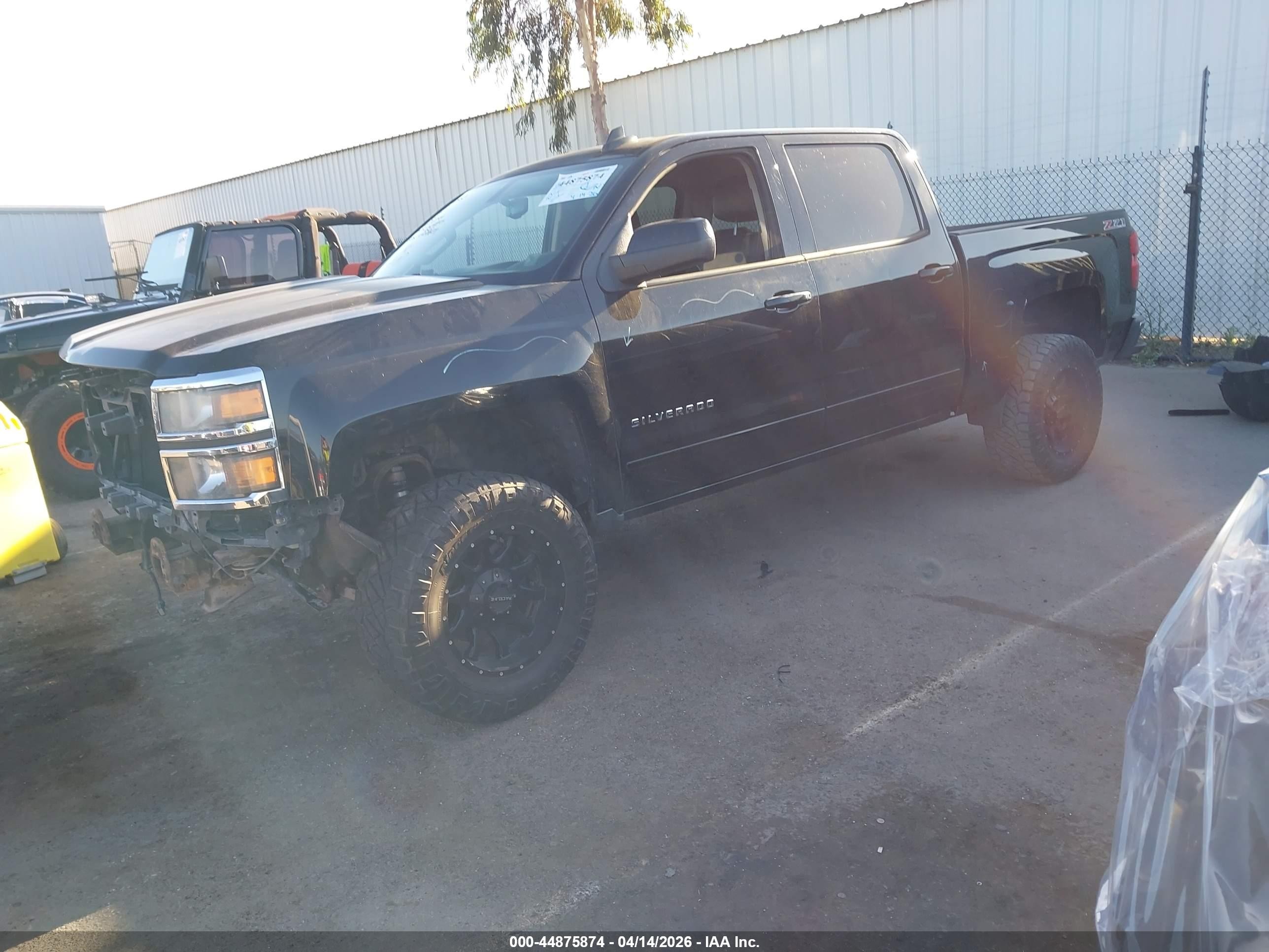 2015 Chevrolet Silverado 1500 2lt Black vin: 3GCUKREC2FG404179