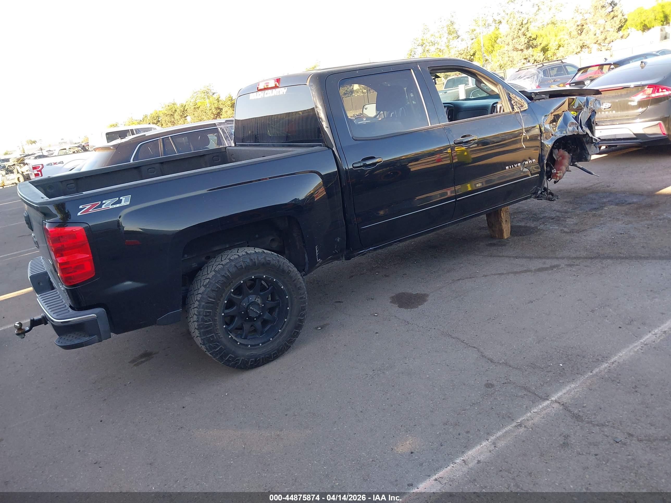 2015 Chevrolet Silverado 1500 2lt Black vin: 3GCUKREC2FG404179