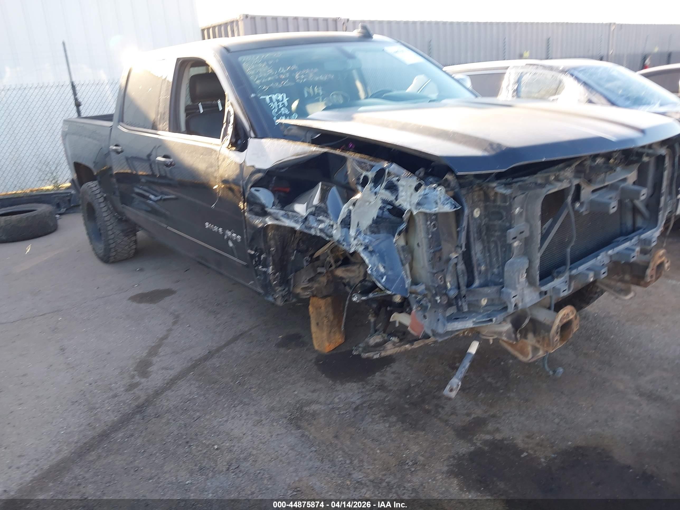 2015 Chevrolet Silverado 1500 2lt Black vin: 3GCUKREC2FG404179