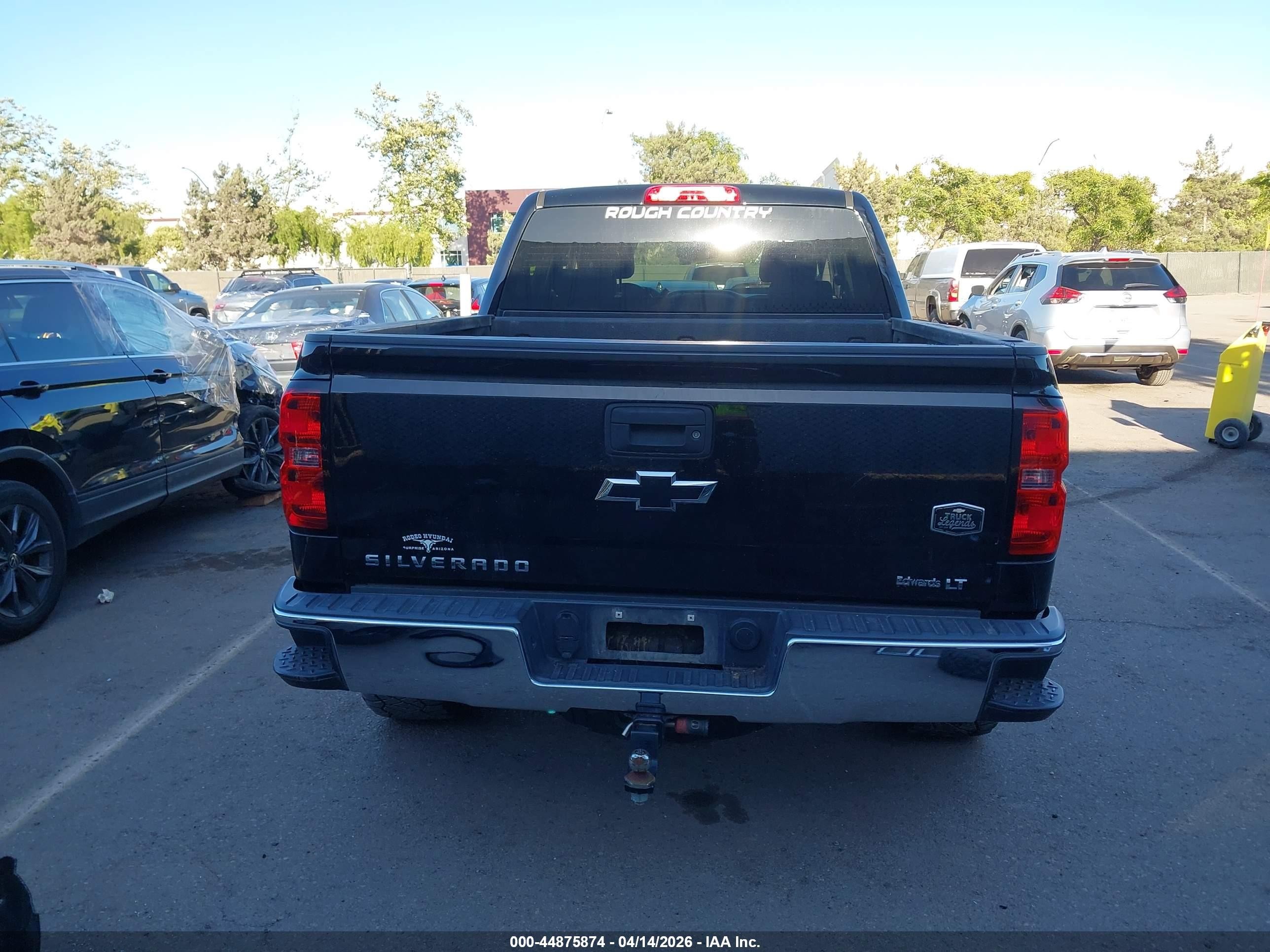 2015 Chevrolet Silverado 1500 2lt Black vin: 3GCUKREC2FG404179