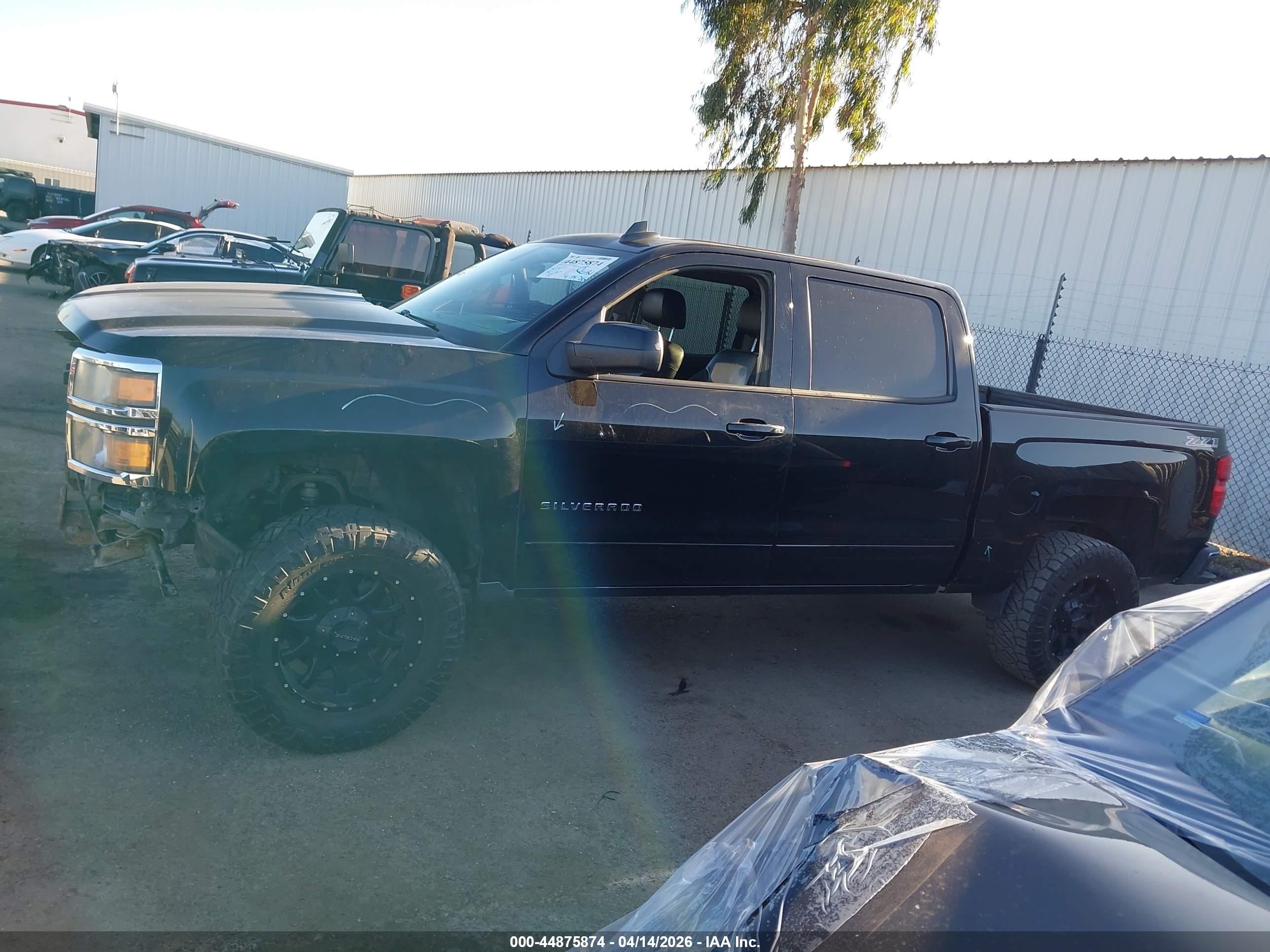 2015 Chevrolet Silverado 1500 2lt Black vin: 3GCUKREC2FG404179