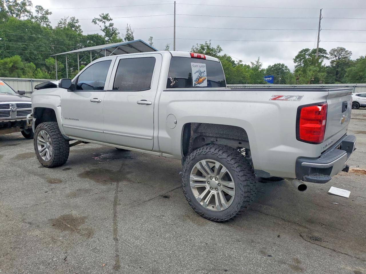 2015 Chevrolet Silverado K1500 Lt Silver vin: 3GCUKREC2FG499536