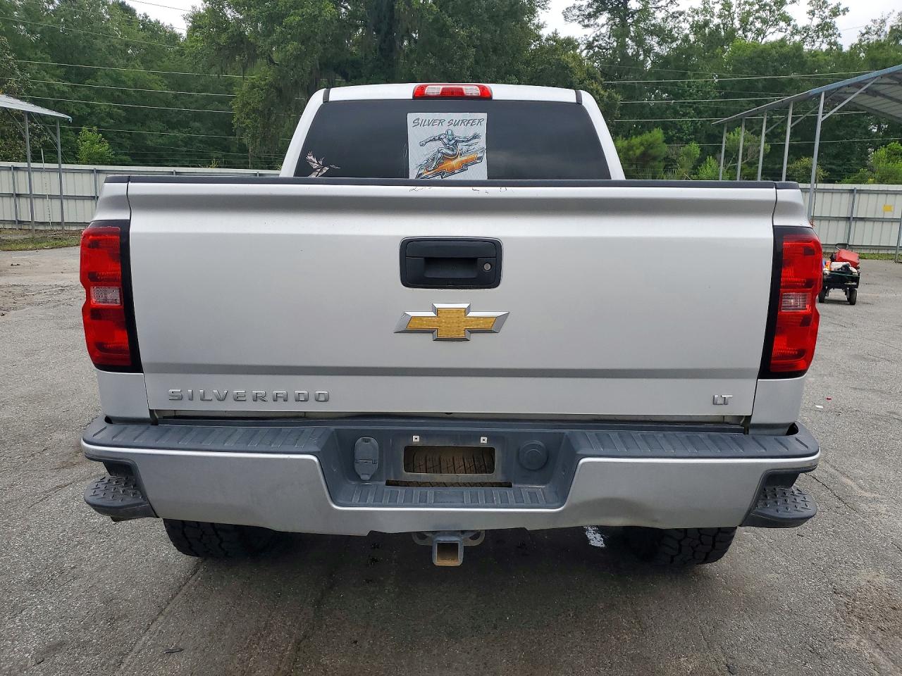 2015 Chevrolet Silverado K1500 Lt Silver vin: 3GCUKREC2FG499536