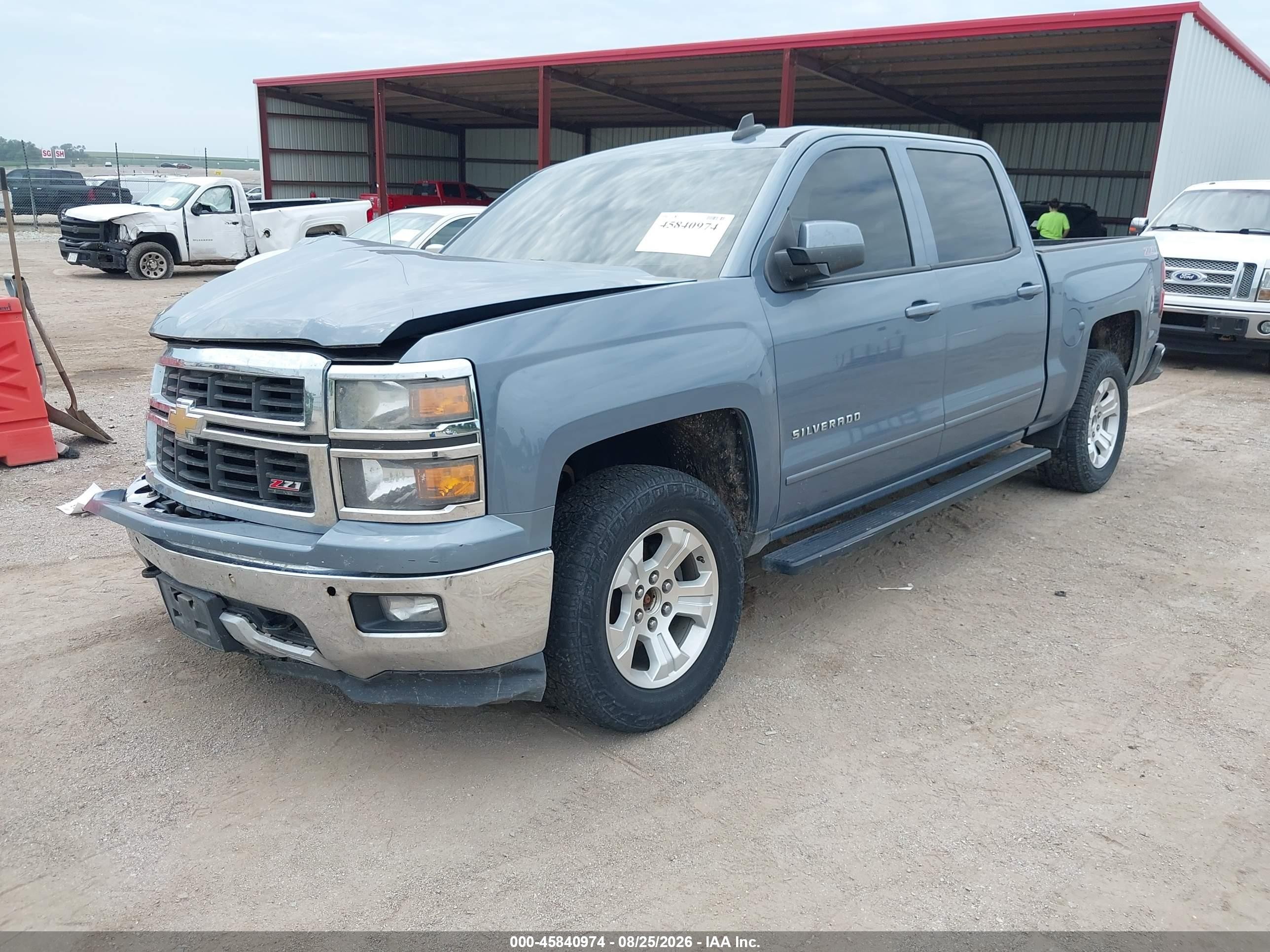 2015 Chevrolet Silverado 1500 Lt Blue vin: 3GCUKREC2FG524502