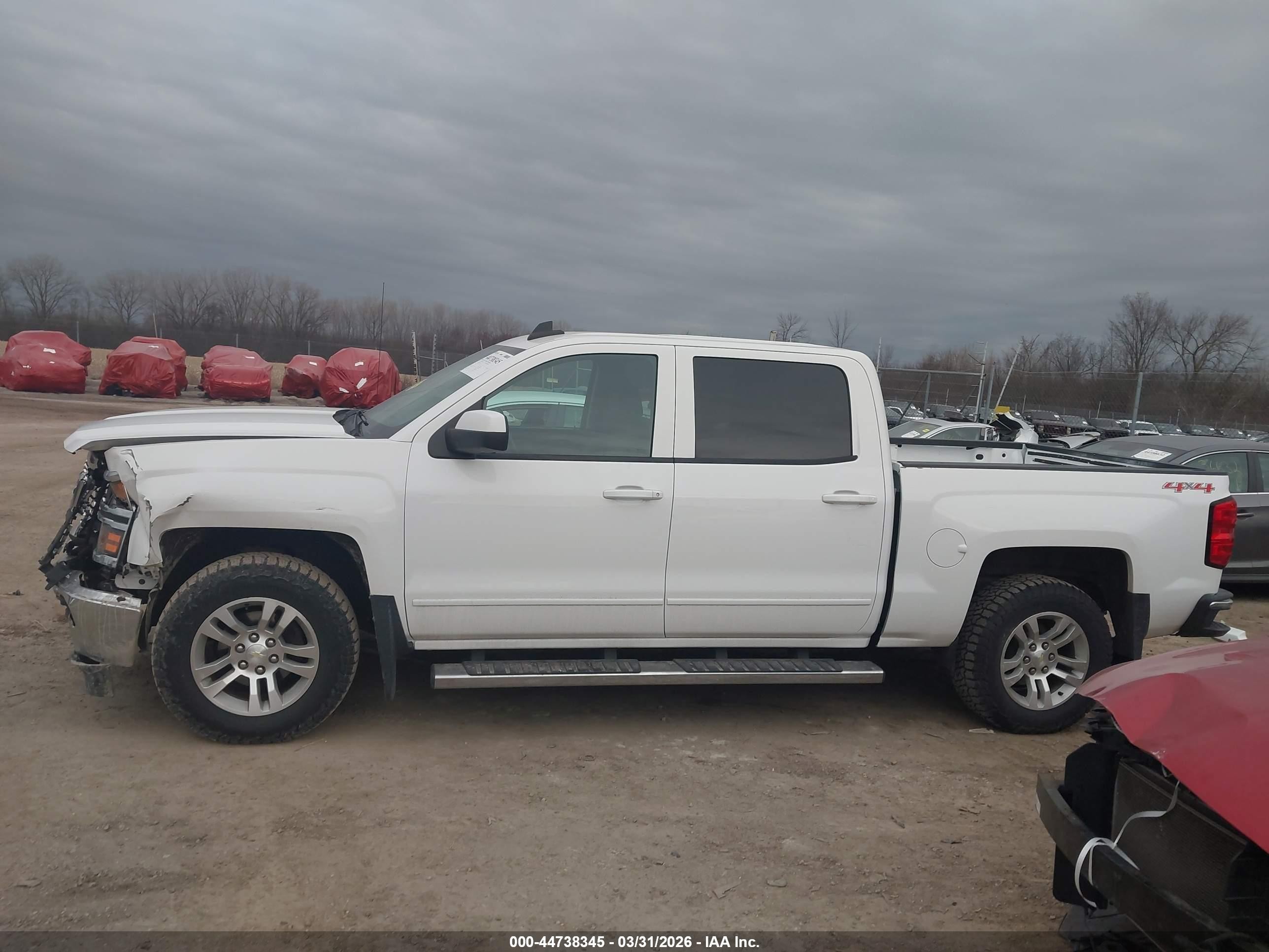 2015 Chevrolet Silverado 1500 1lt White vin: 3GCUKREC2FG538092