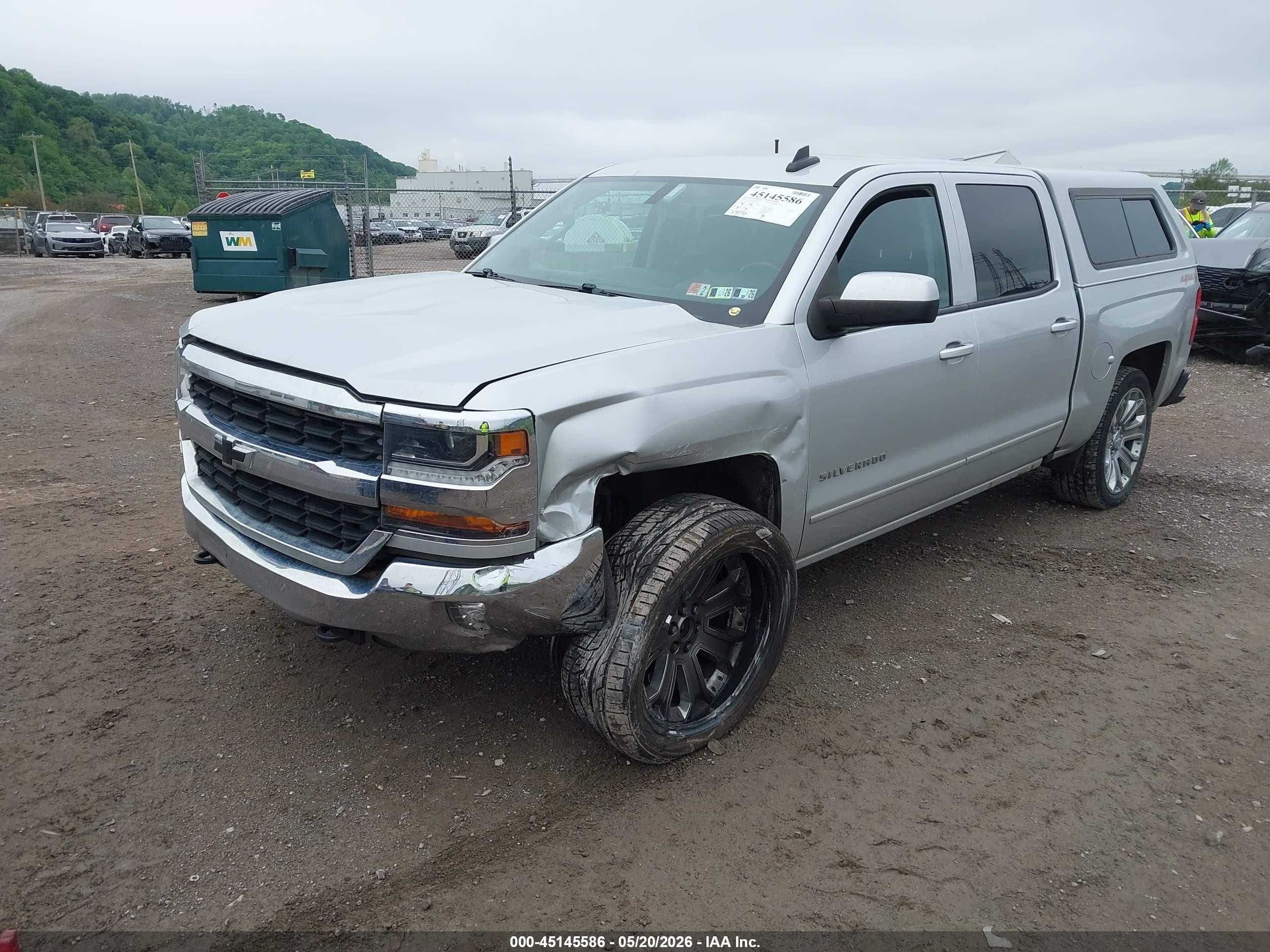 2016 Chevrolet Silverado 1500 1lt Gray vin: 3GCUKREC2GG297135