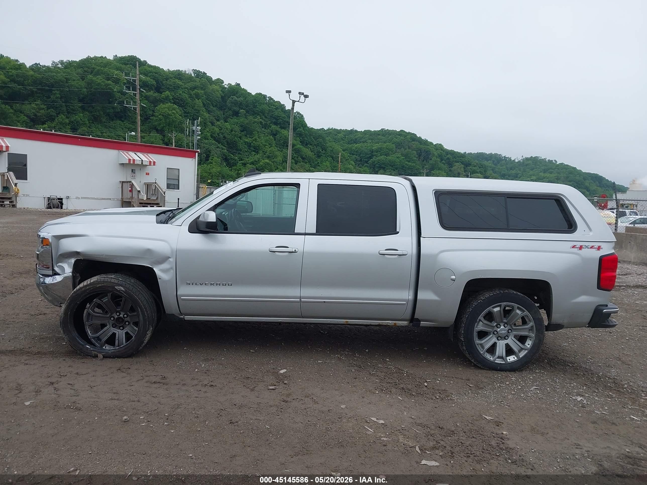 2016 Chevrolet Silverado 1500 1lt Gray vin: 3GCUKREC2GG297135