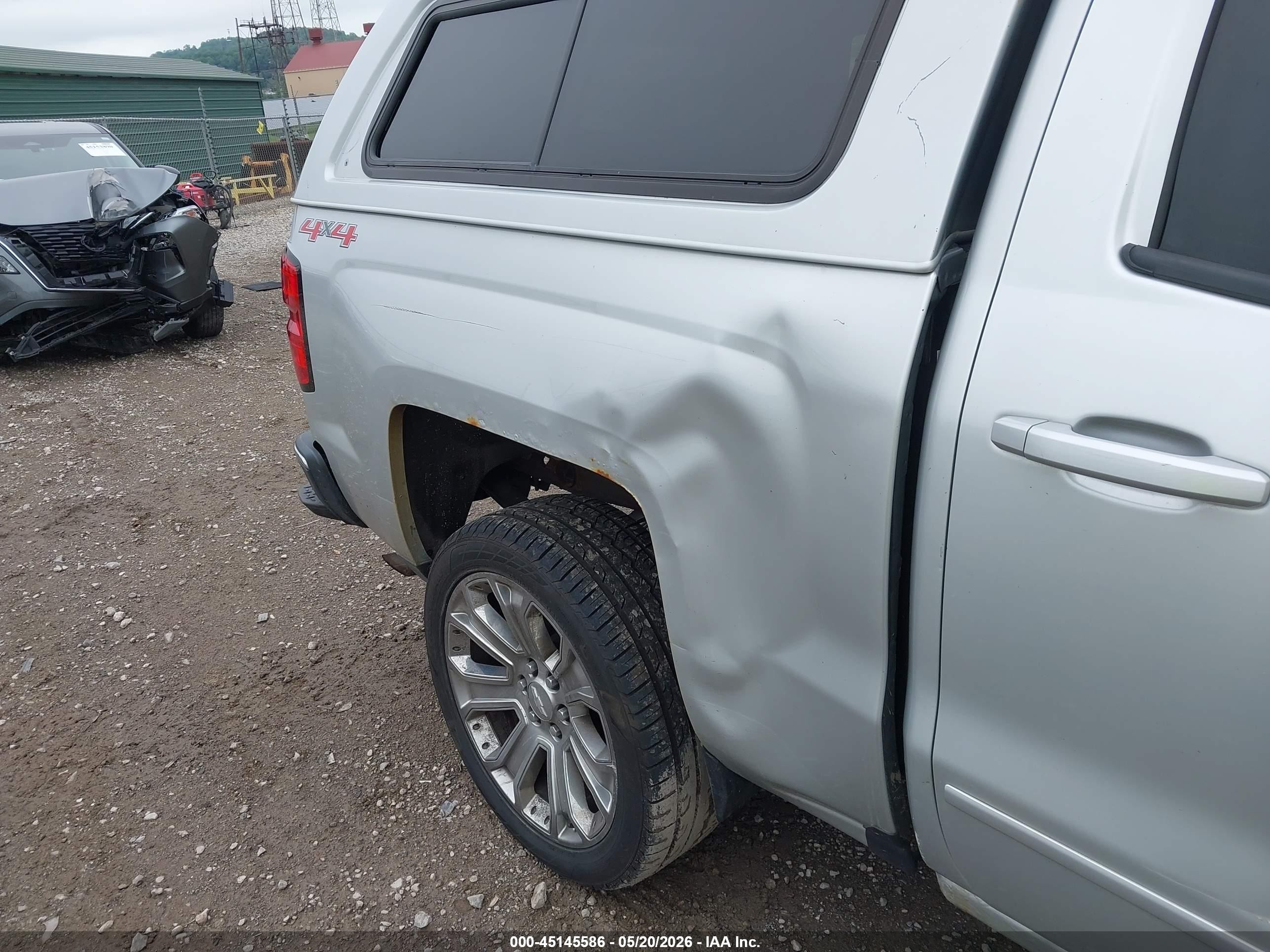 2016 Chevrolet Silverado 1500 1lt Gray vin: 3GCUKREC2GG297135