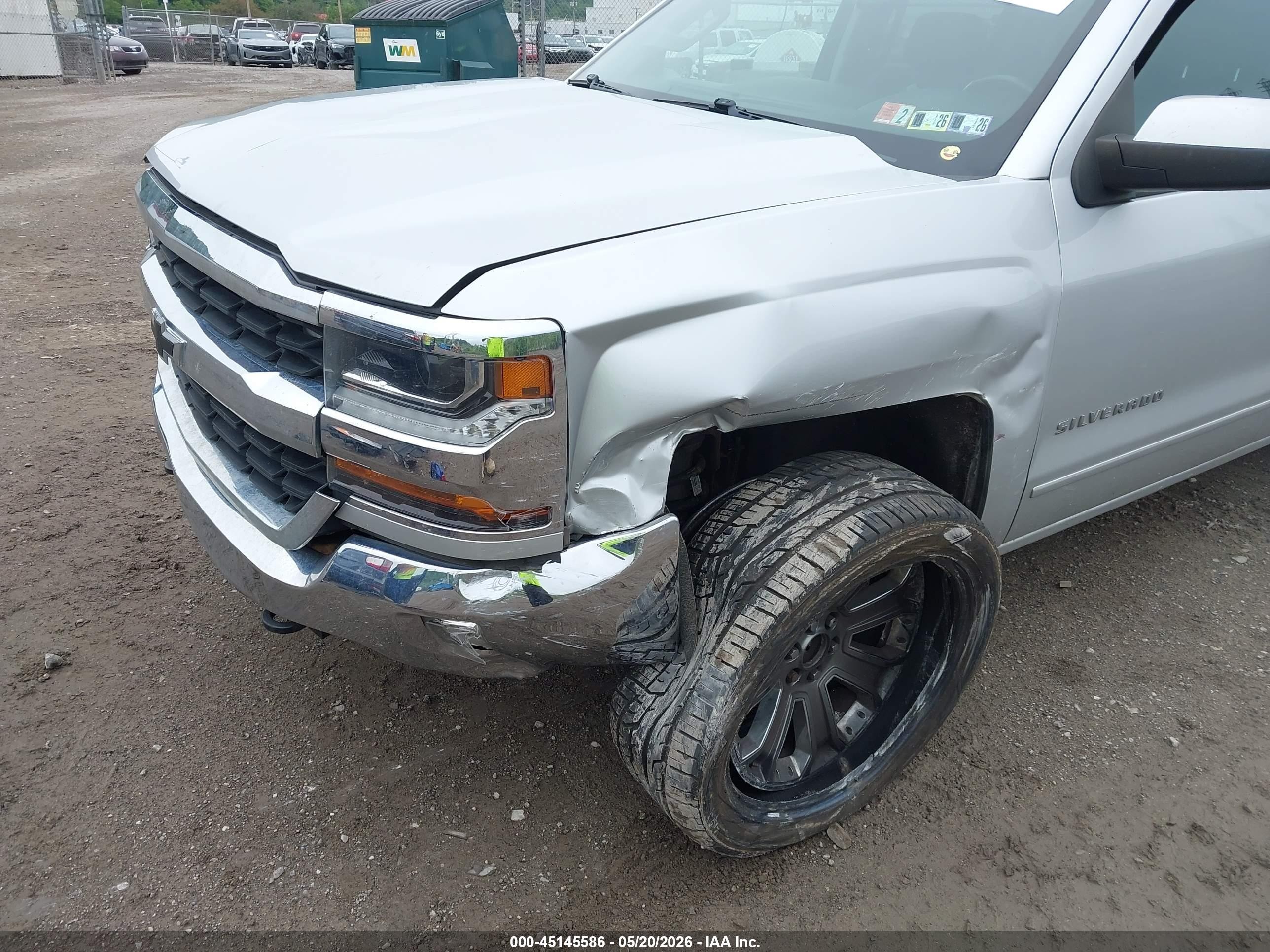 2016 Chevrolet Silverado 1500 1lt Gray vin: 3GCUKREC2GG297135