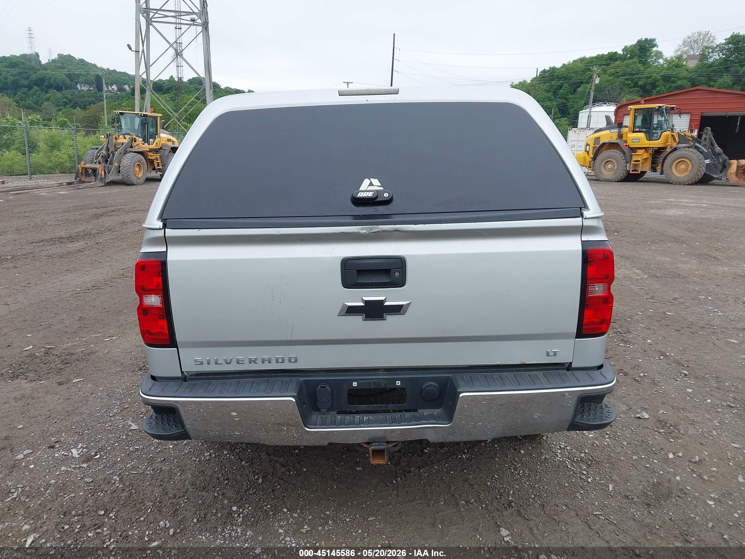 2016 Chevrolet Silverado 1500 1lt Gray vin: 3GCUKREC2GG297135