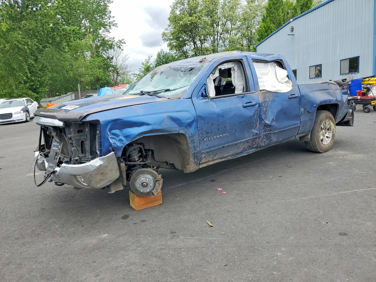 2016 Chevrolet Silverado K1500 Lt Blue vin: 3GCUKREC2GG376742