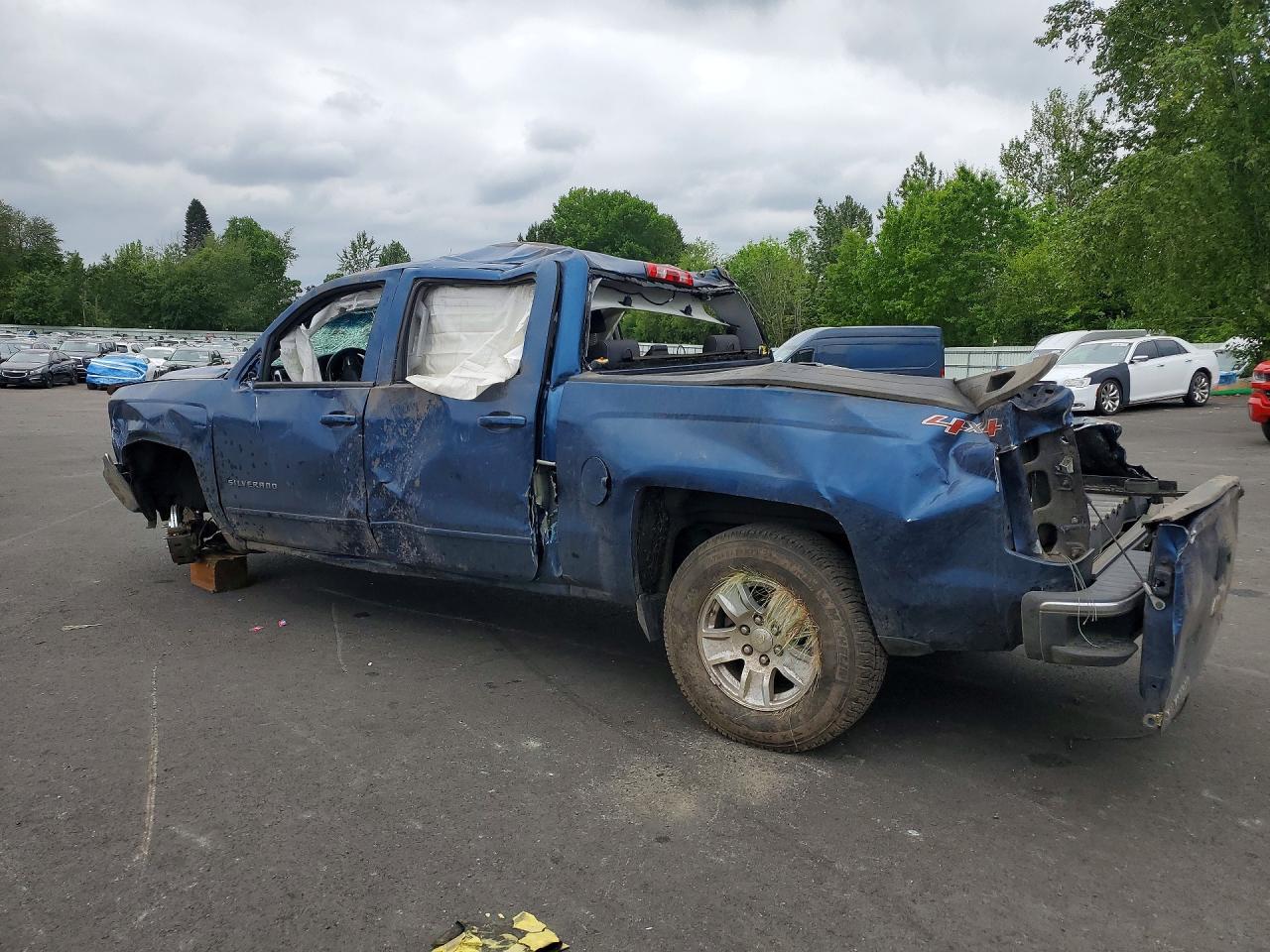 2016 Chevrolet Silverado K1500 Lt Blue vin: 3GCUKREC2GG376742