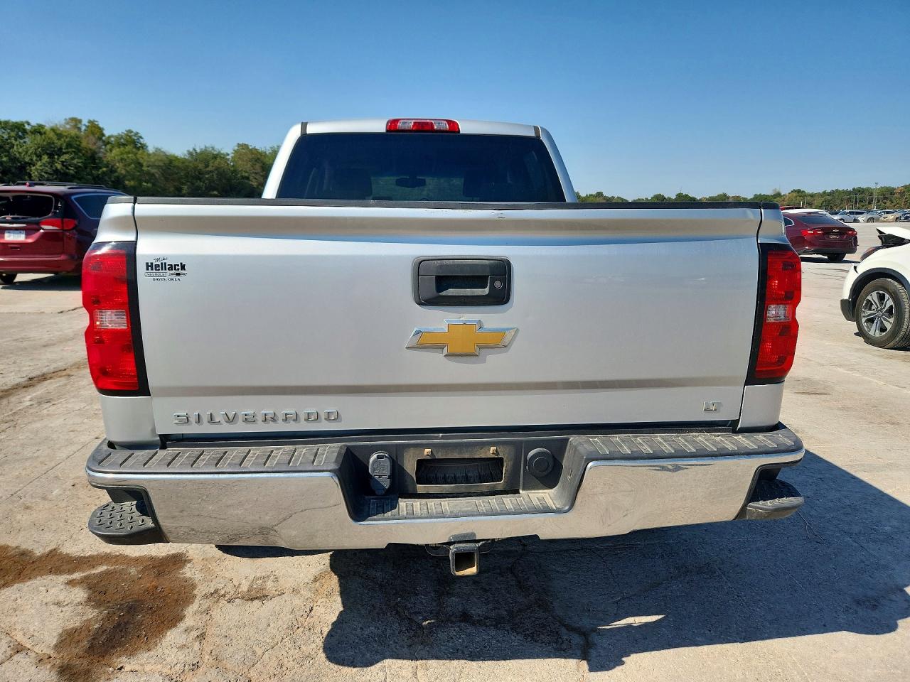2017 Chevrolet Silverado K1500 Lt Silver vin: 3GCUKREC2HG294950
