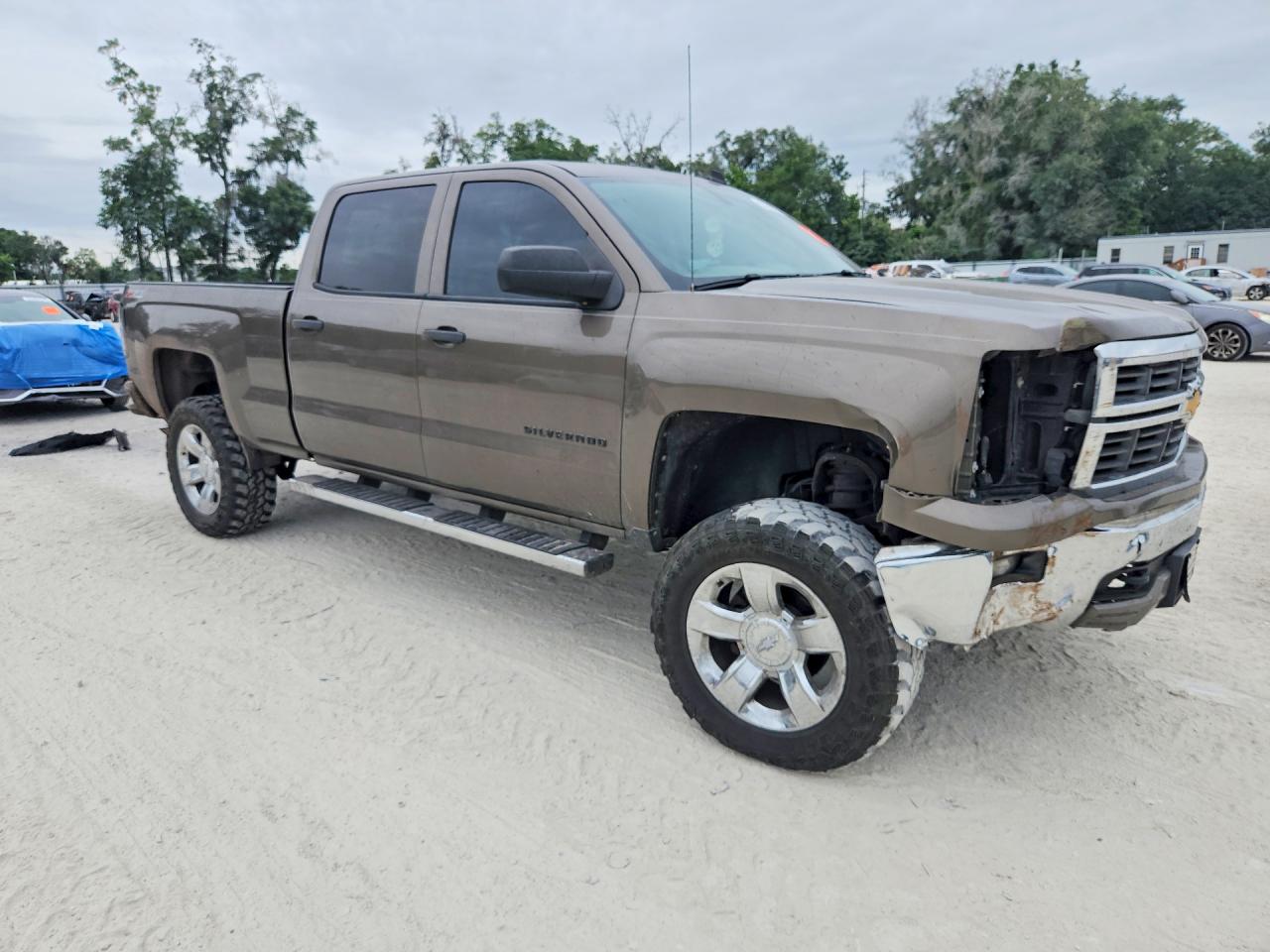 2014 Chevrolet Silverado K1500 Lt Brown vin: 3GCUKREC3EG153591