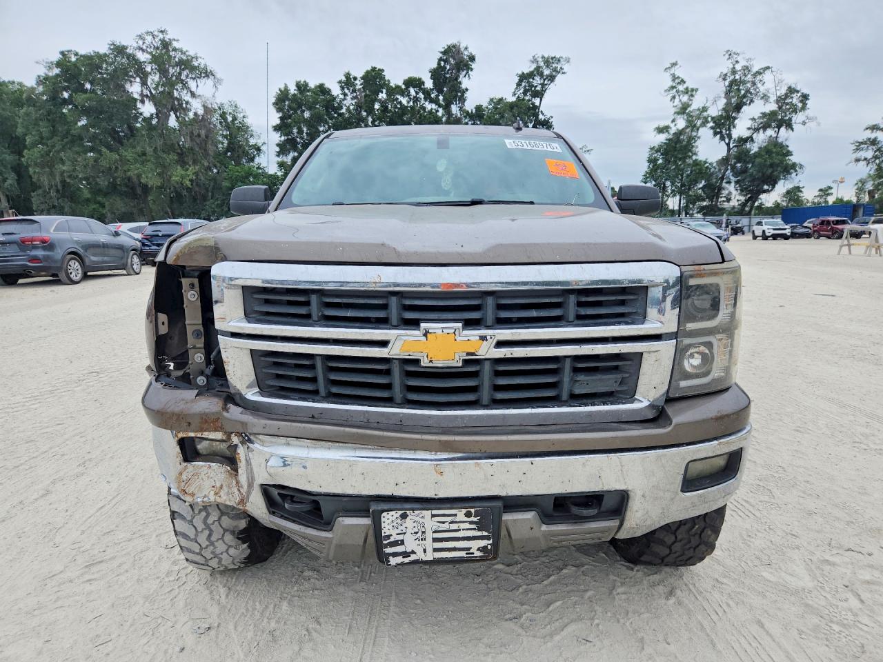 2014 Chevrolet Silverado K1500 Lt Brown vin: 3GCUKREC3EG153591