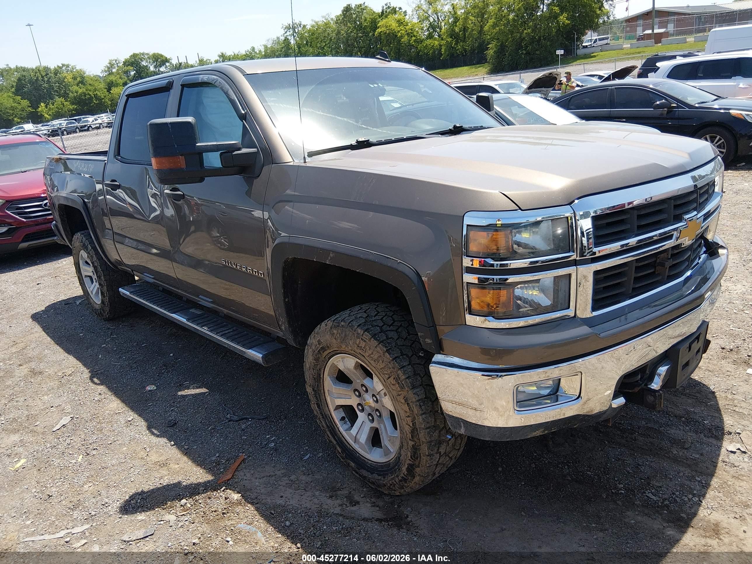 2014 Chevrolet Silverado 1500 2lt Brown vin: 3GCUKREC3EG160461