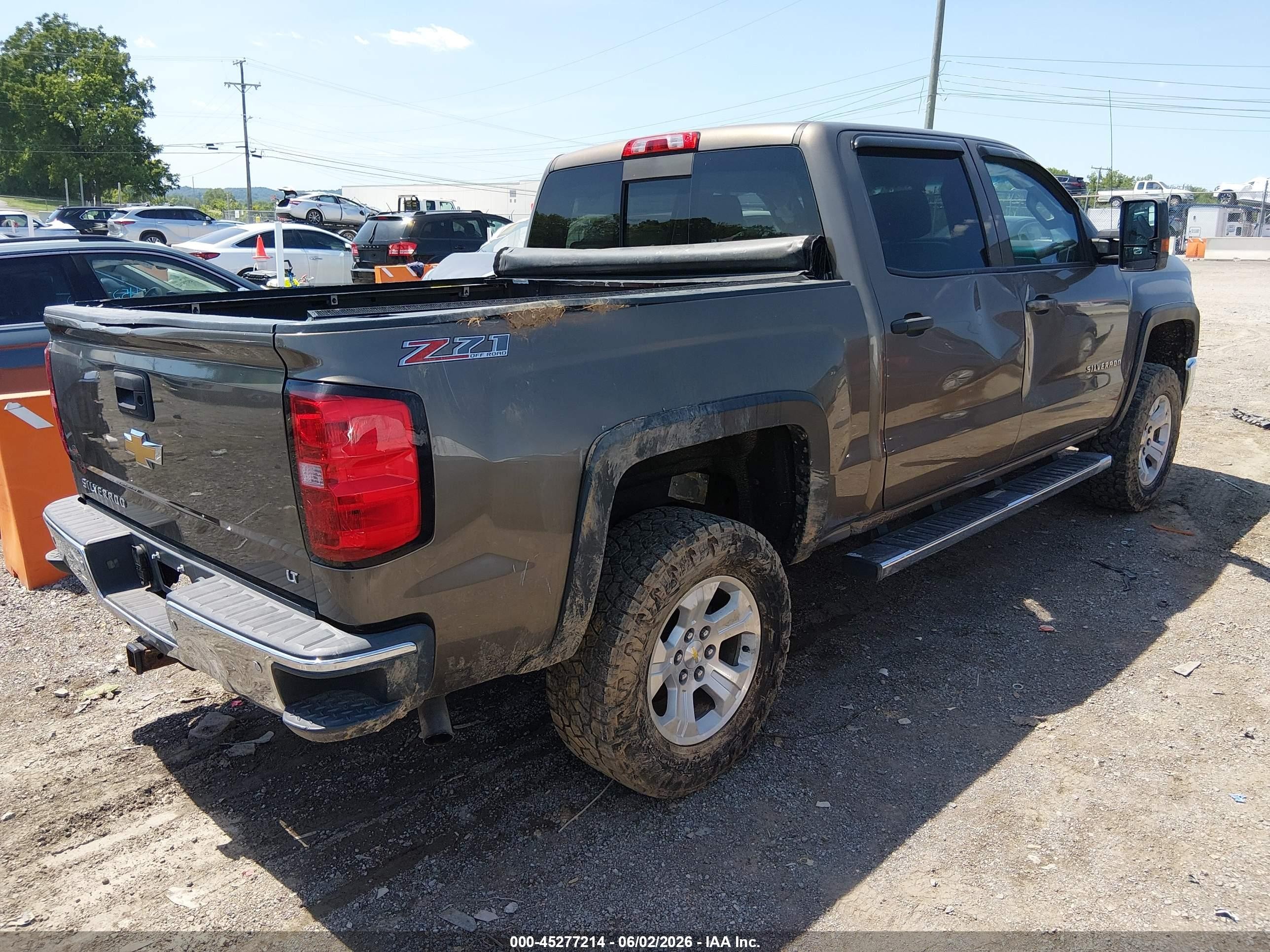 2014 Chevrolet Silverado 1500 2lt Brown vin: 3GCUKREC3EG160461