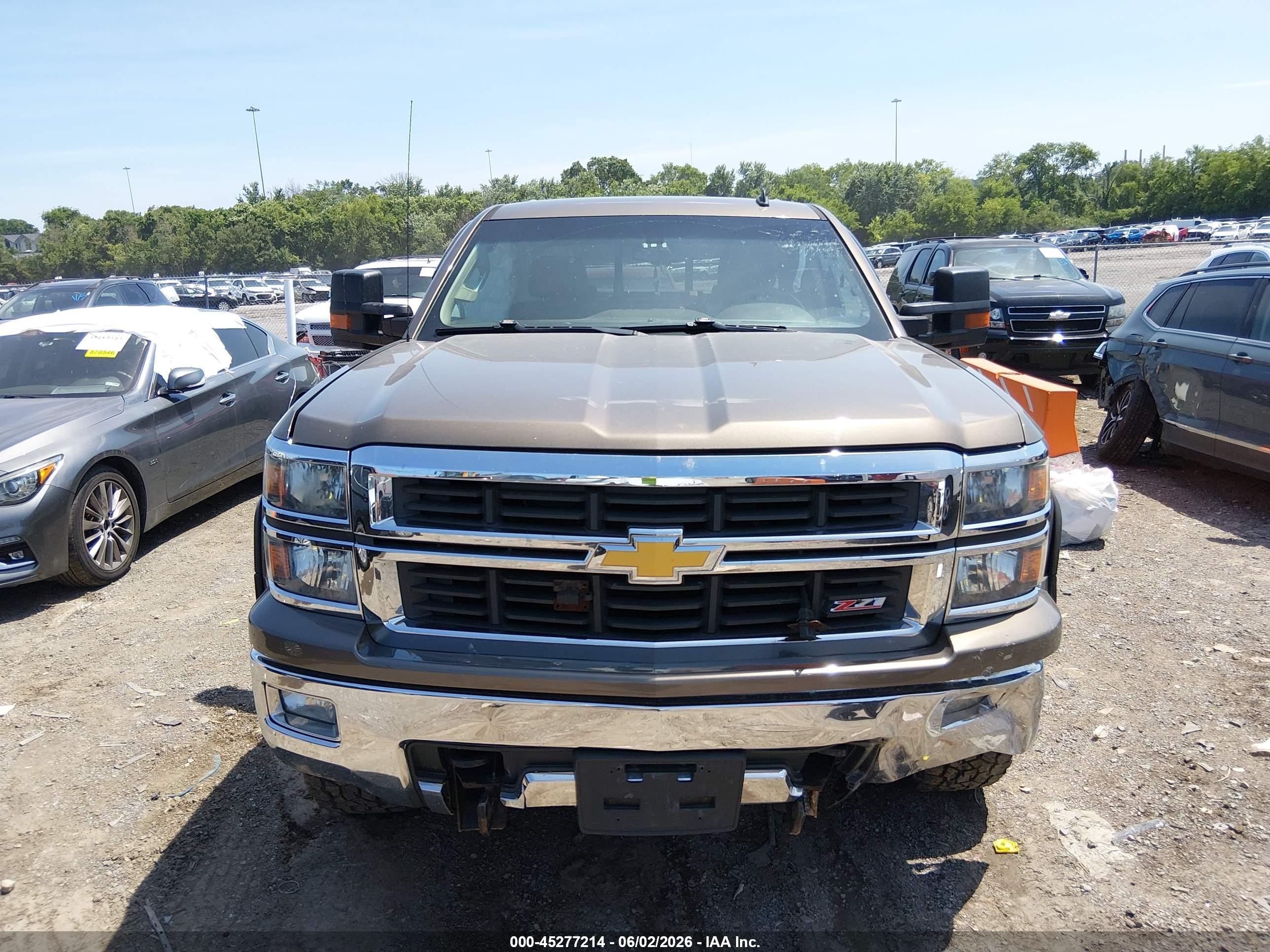 2014 Chevrolet Silverado 1500 2lt Brown vin: 3GCUKREC3EG160461