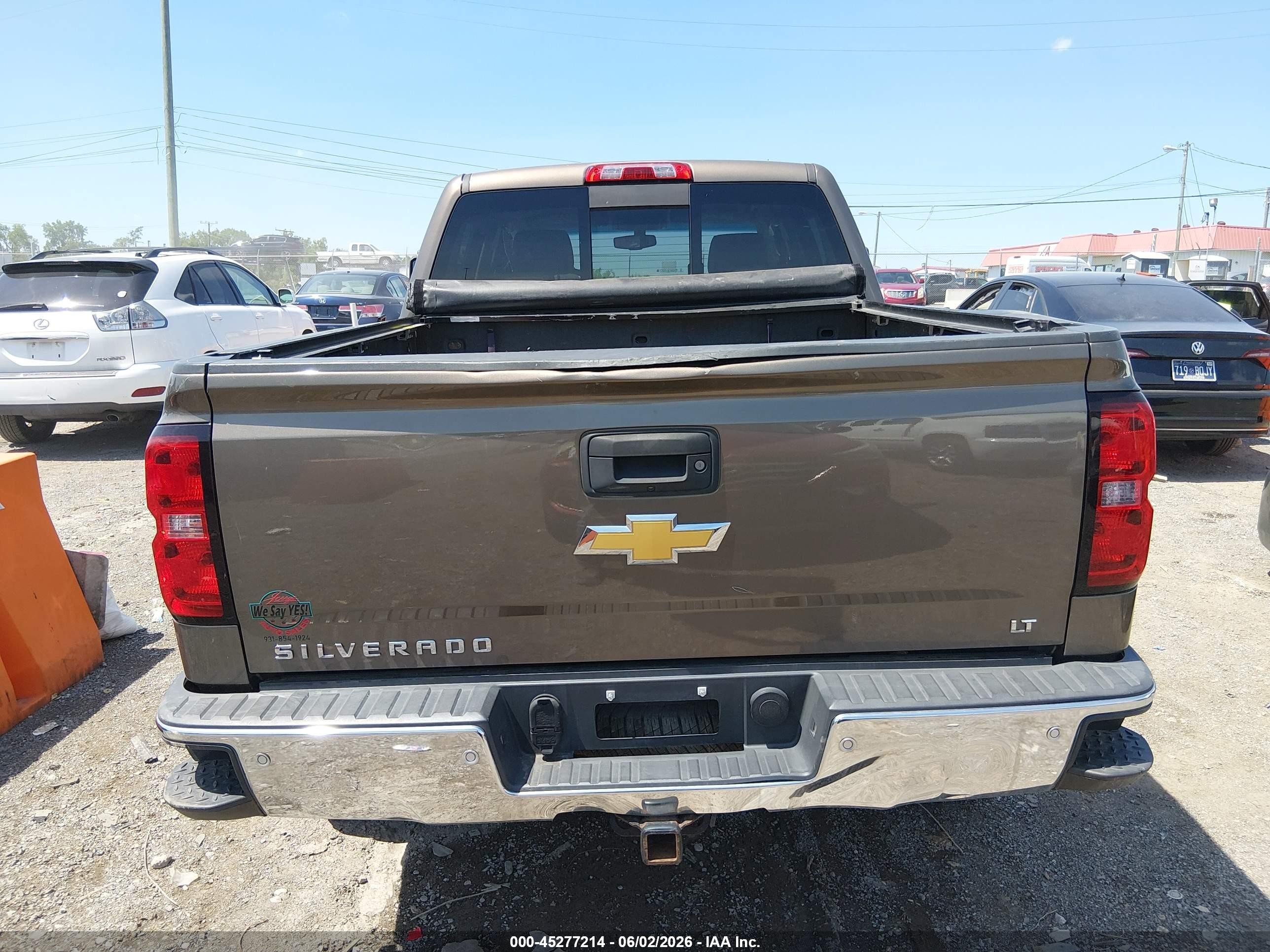 2014 Chevrolet Silverado 1500 2lt Brown vin: 3GCUKREC3EG160461