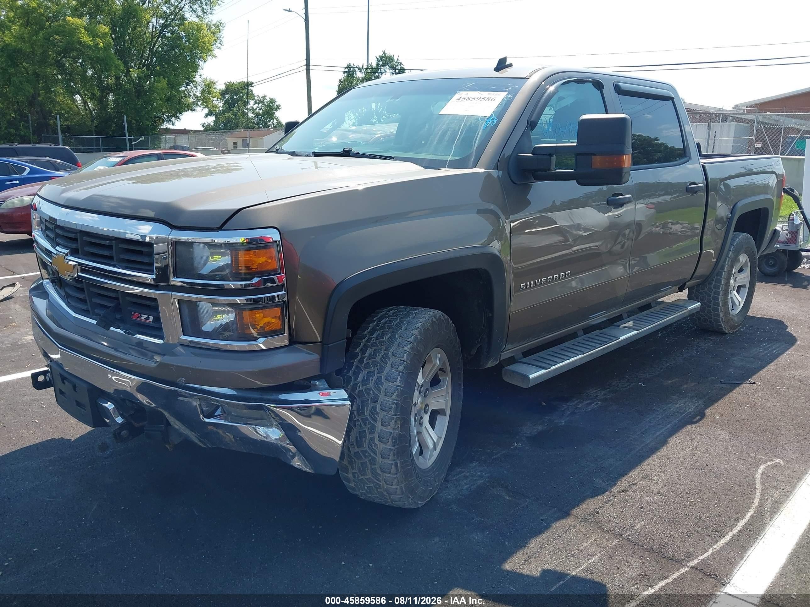 2014 Chevrolet Silverado 1500 2lt Gray vin: 3GCUKREC3EG160461