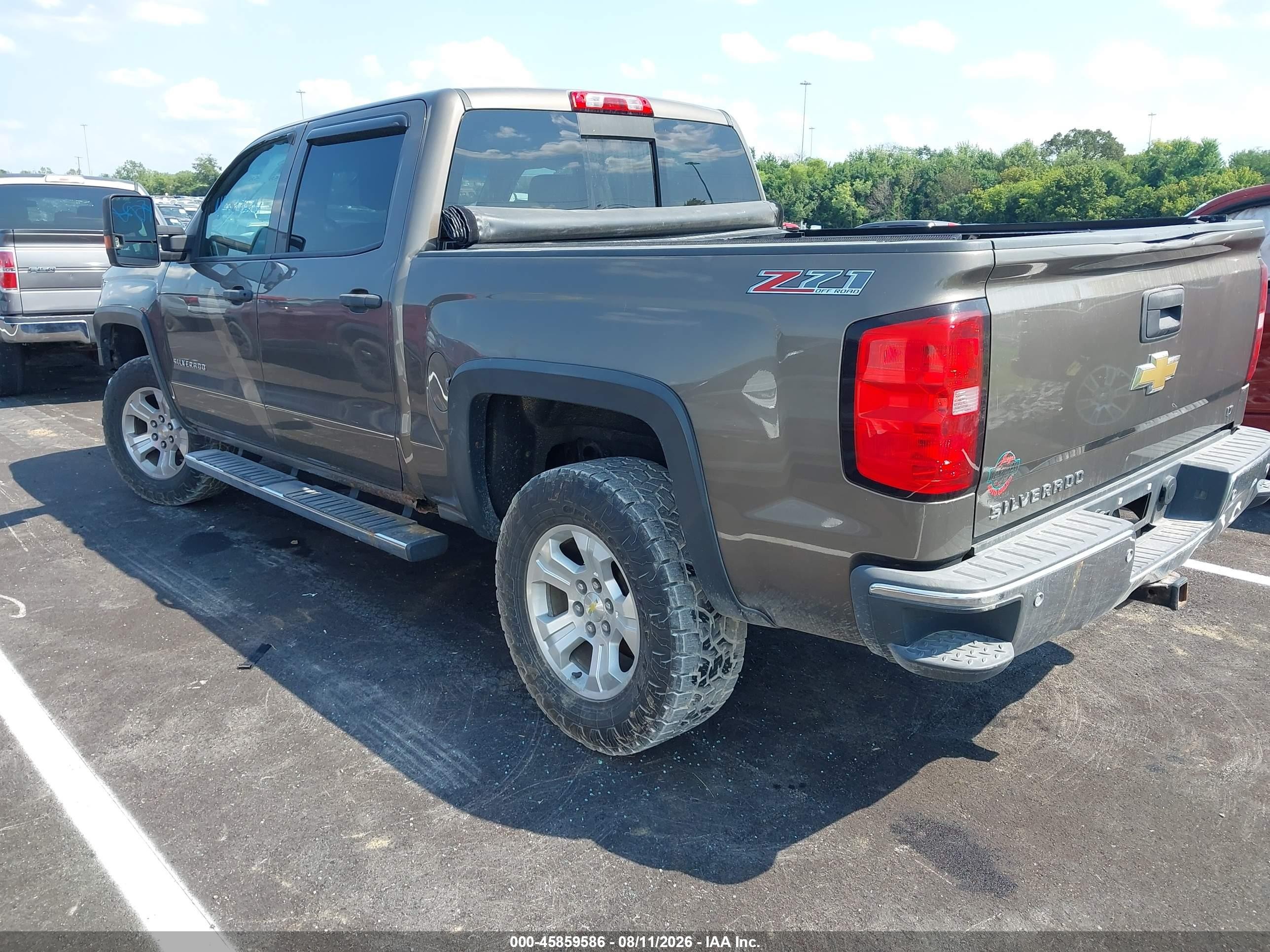 2014 Chevrolet Silverado 1500 2lt Gray vin: 3GCUKREC3EG160461