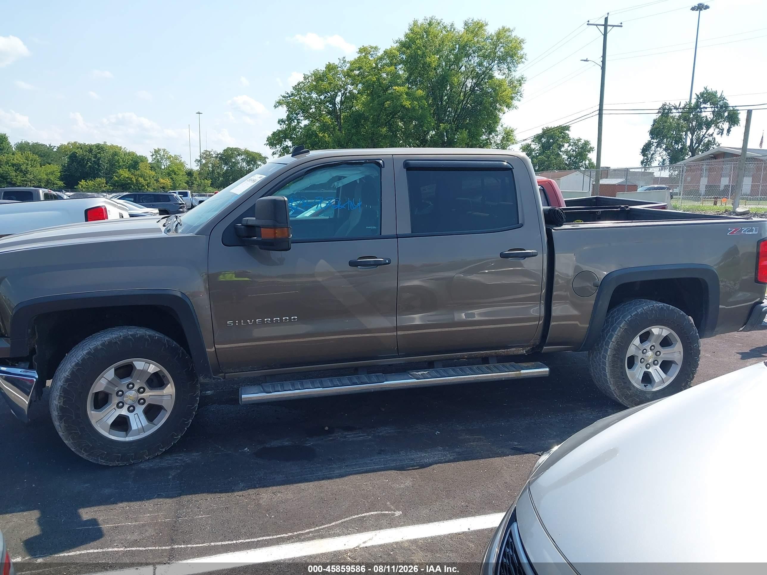 2014 Chevrolet Silverado 1500 2lt Gray vin: 3GCUKREC3EG160461
