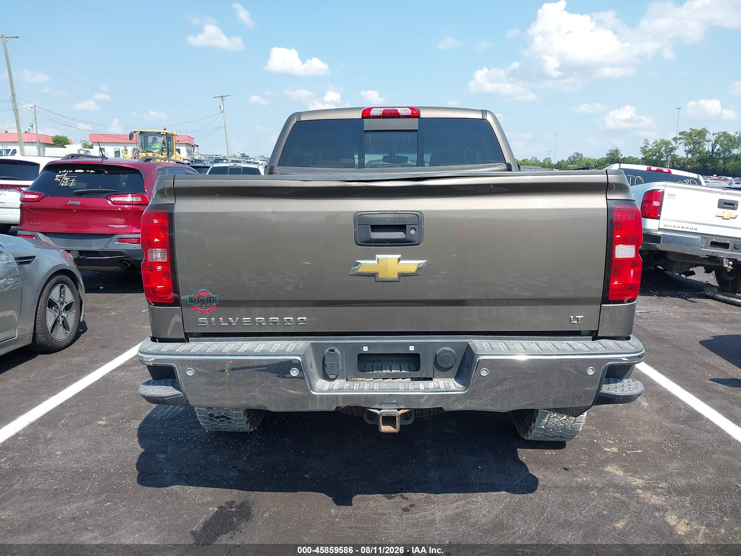 2014 Chevrolet Silverado 1500 2lt Gray vin: 3GCUKREC3EG160461