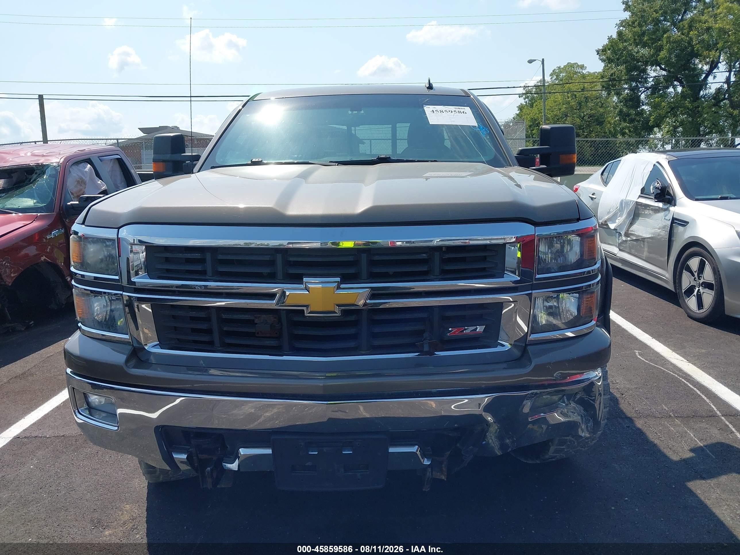 2014 Chevrolet Silverado 1500 2lt Gray vin: 3GCUKREC3EG160461