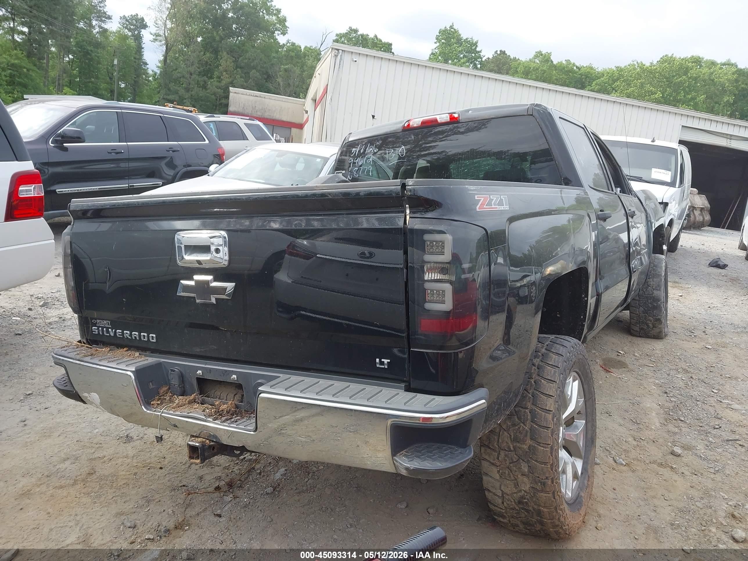 2014 Chevrolet Silverado 1500 2lt Black vin: 3GCUKREC3EG178779