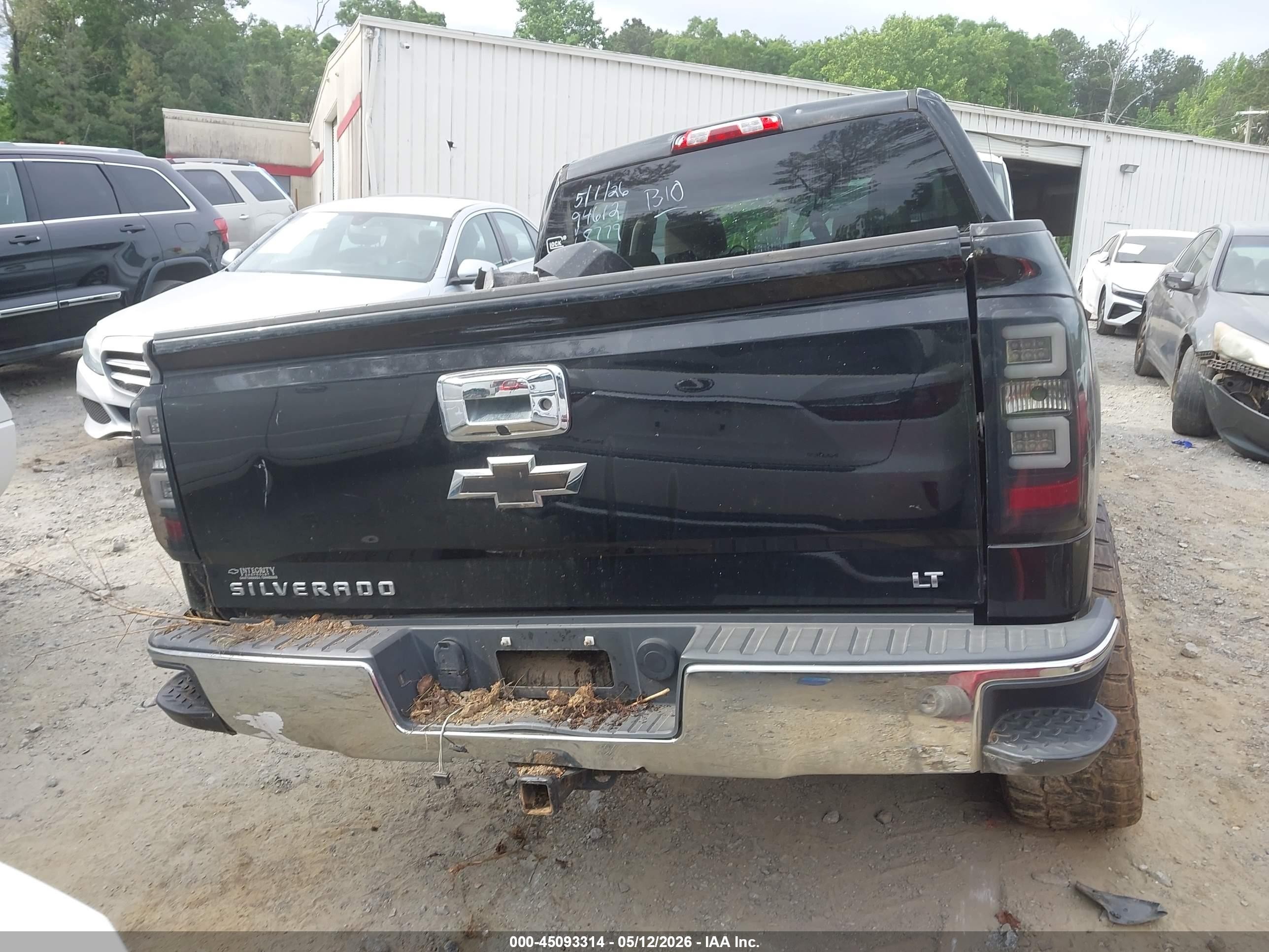 2014 Chevrolet Silverado 1500 2lt Black vin: 3GCUKREC3EG178779