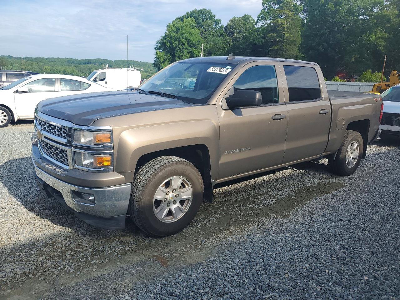 2014 Chevrolet Silverado K1500 Lt Brown vin: 3GCUKREC3EG183478