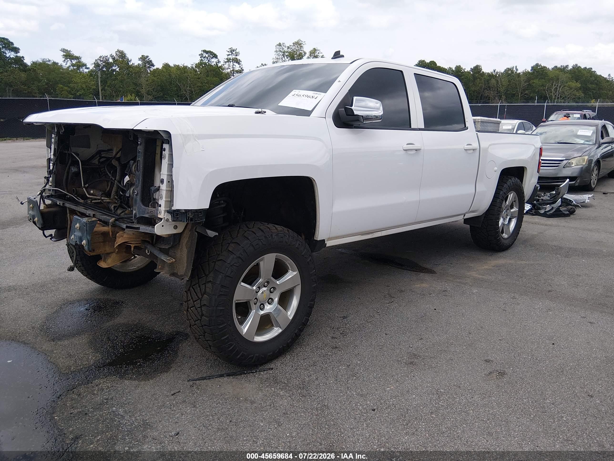 2014 Chevrolet Silverado 1500 Lt White vin: 3GCUKREC3EG233098