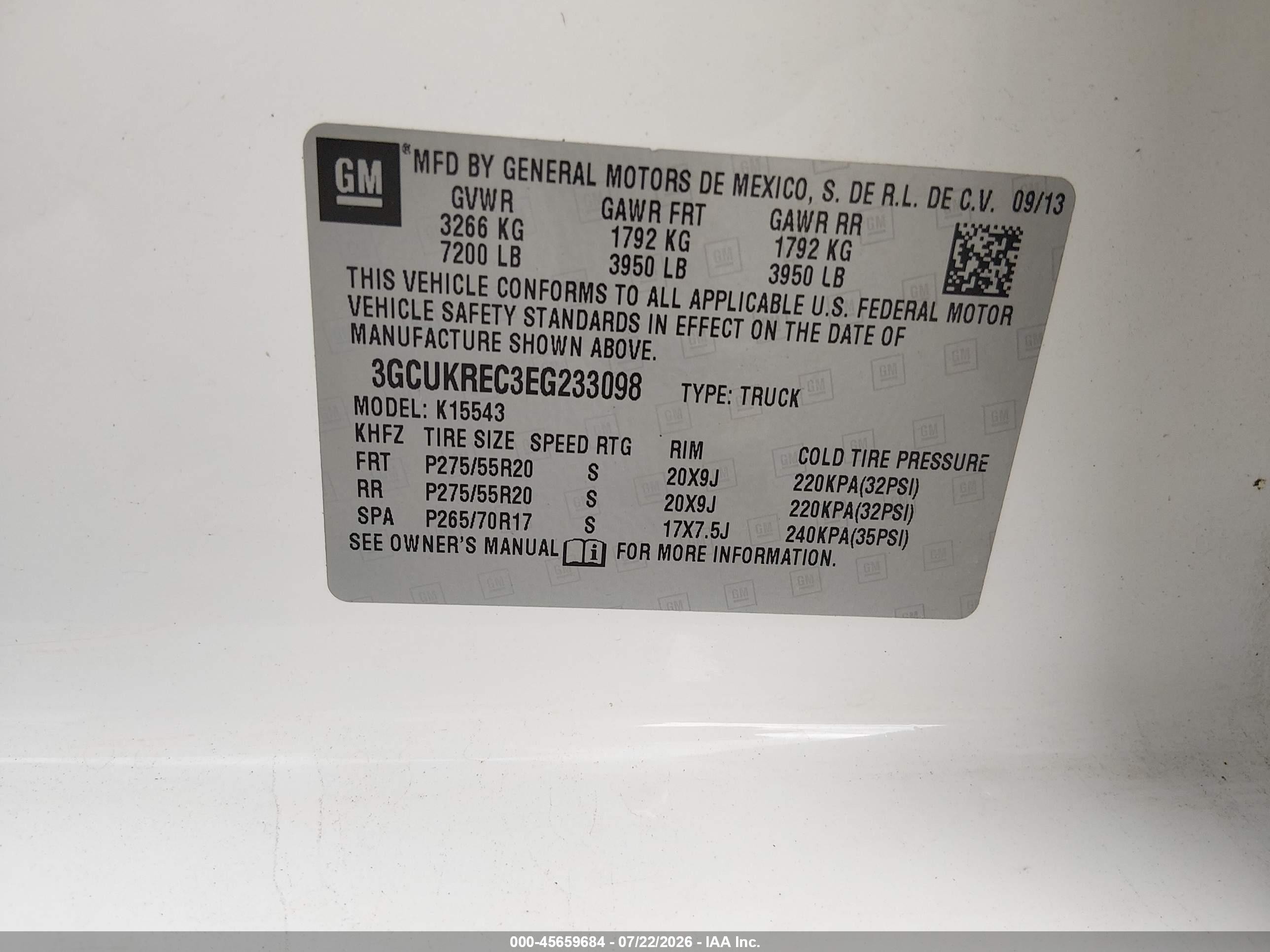 2014 Chevrolet Silverado 1500 Lt White vin: 3GCUKREC3EG233098