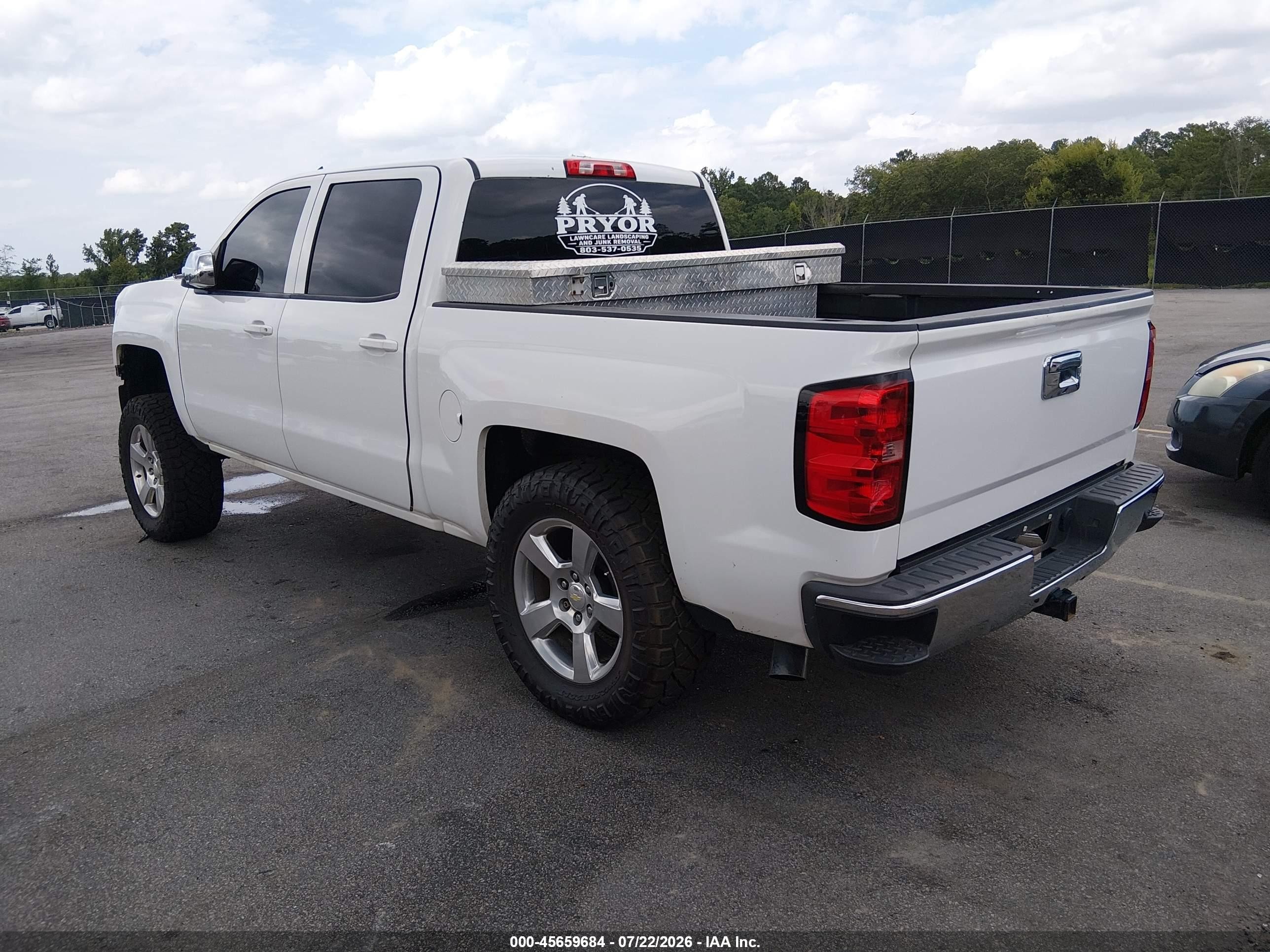 2014 Chevrolet Silverado 1500 Lt White vin: 3GCUKREC3EG233098